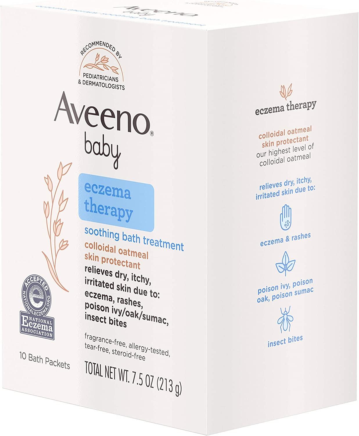 Aveeno Baby Eczema Therapy Soothing Bath Treatment for Relief of Dry