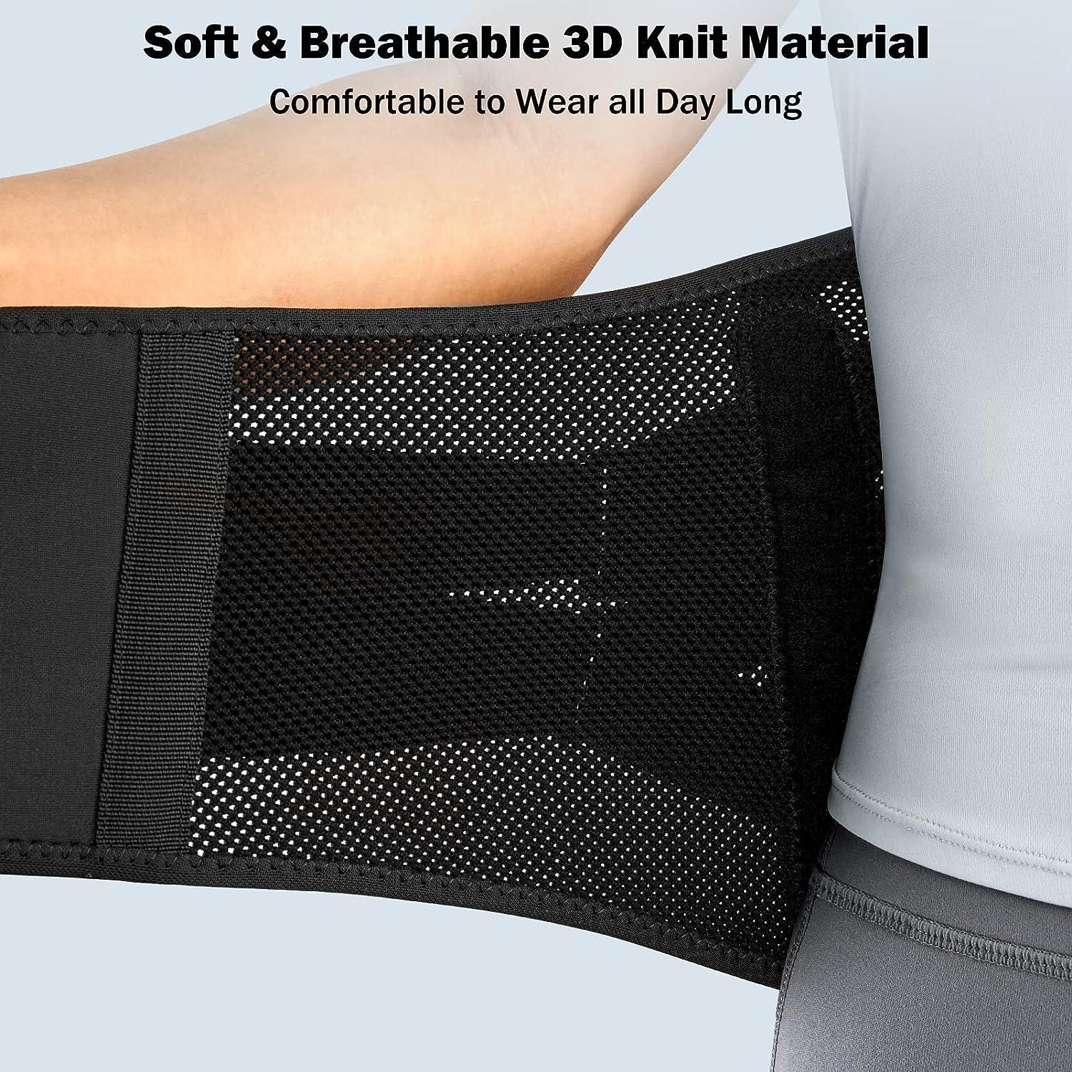 Freetoo Sports Back Support Brace [Design By Pro Athlete] Lower Back  Support Belt for Women & Men,Air Knit Fabric Breathable, Durable,Lower Back