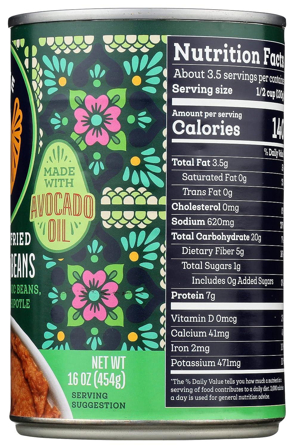 Siete Family Foods Refried Ranchero Beans, 16 OZ