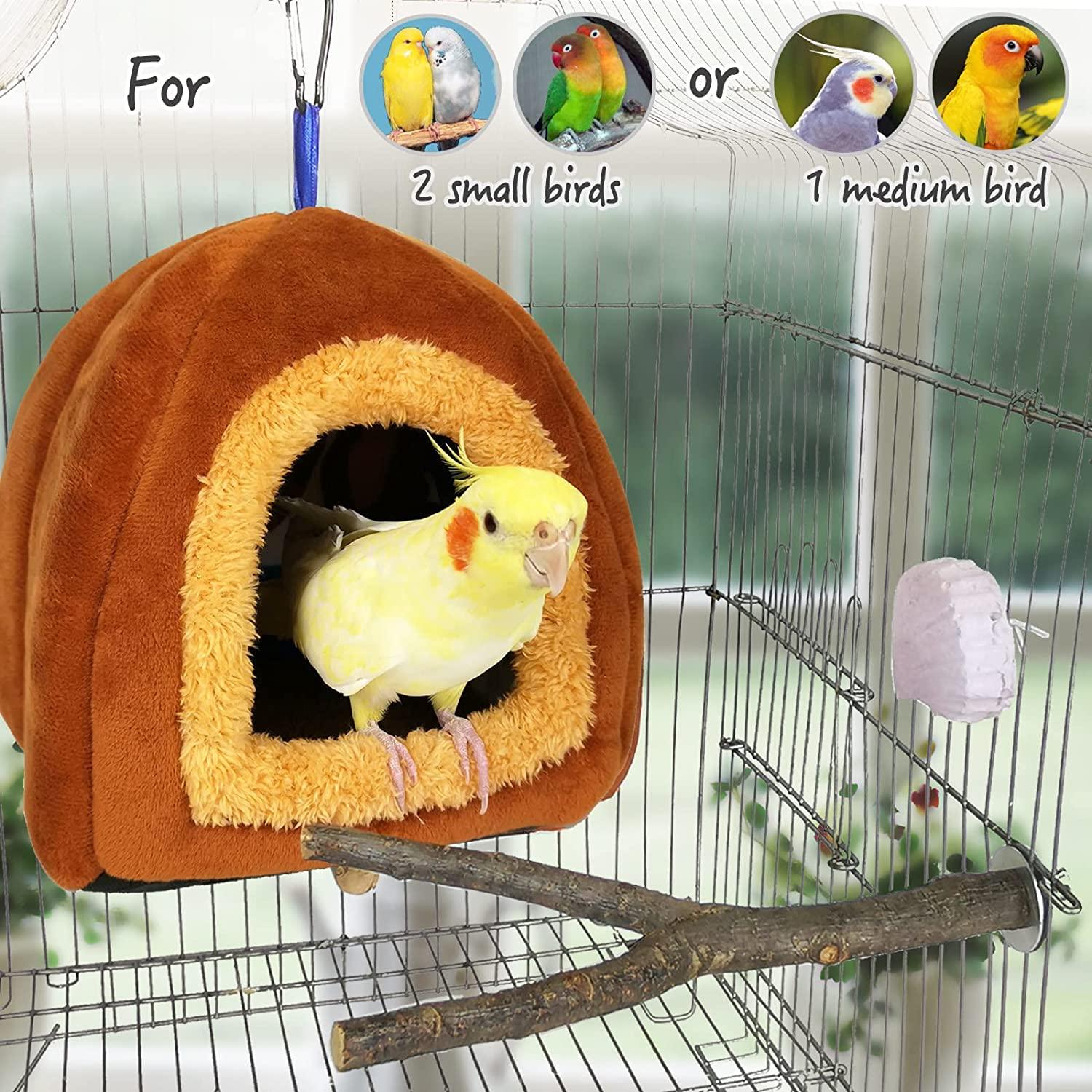 Small Winter Warm Bird Nest House - Fluffy Parrots Bird