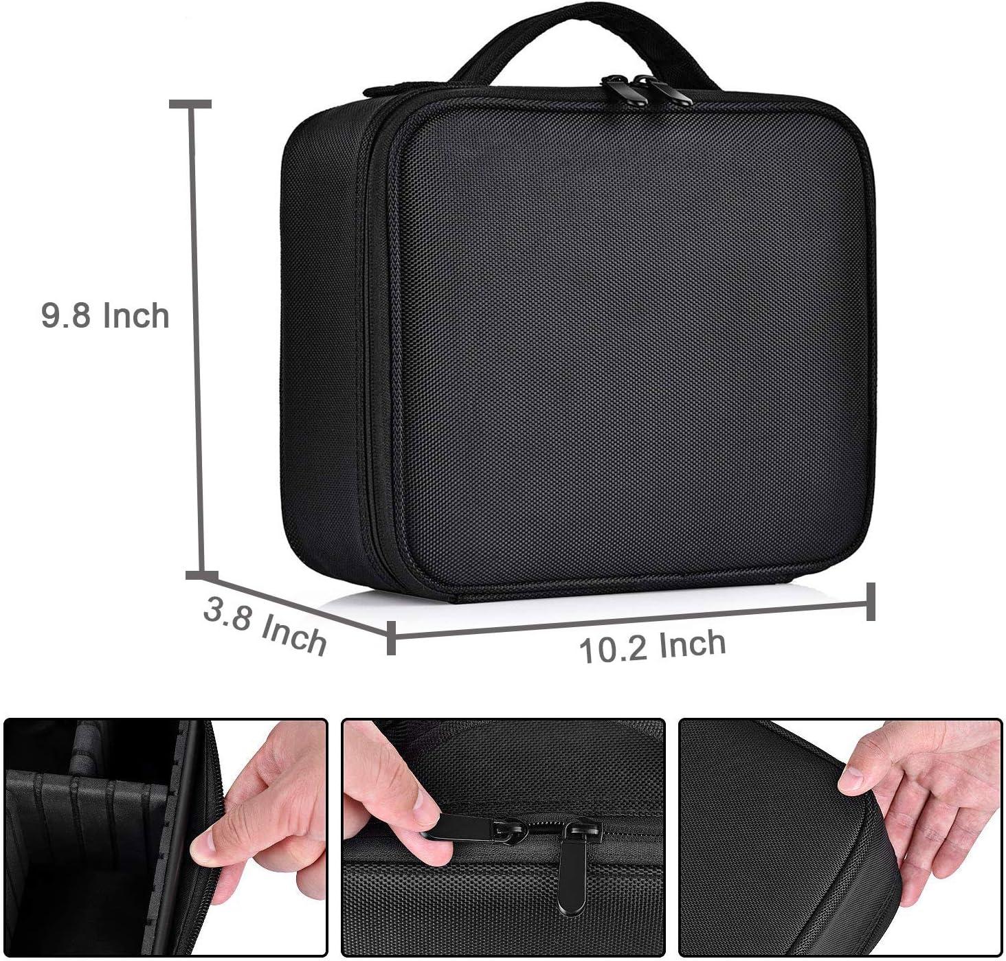 Bvser travel makeup case cosmetic train case organizer portable makeup bag with adjustable dividers for cosmetics makeup new arrivals