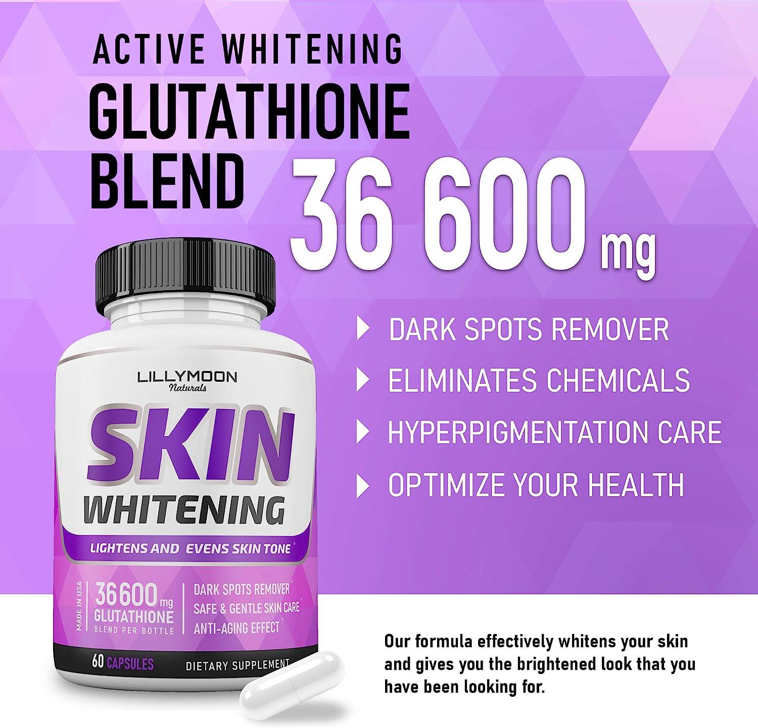 LILYMOON Glutathione Skin Lightening Pills with Vitamin C Whitening