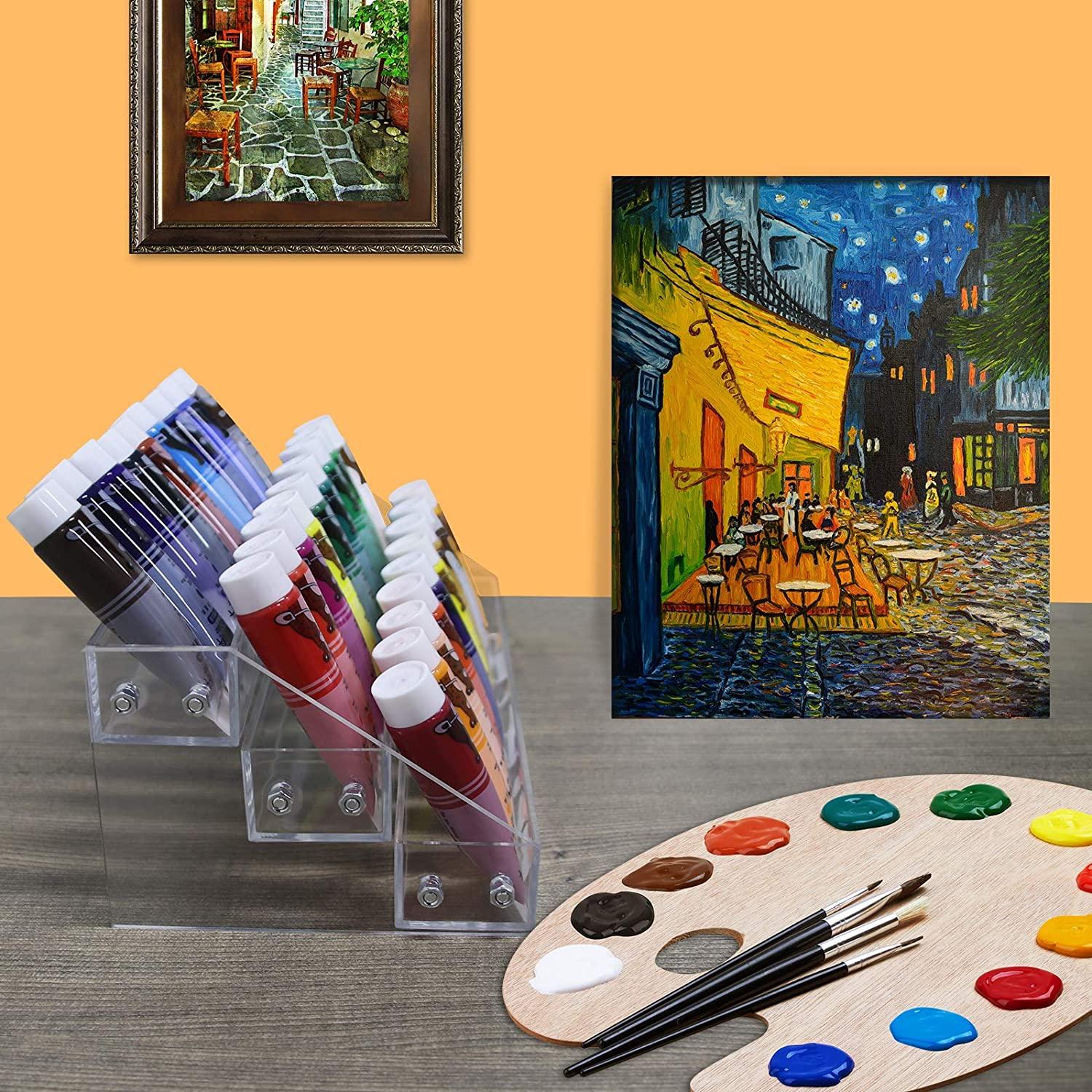 Kingtaily Nail Polish Organizer 3 Tier Nail Polish Holder, Clear