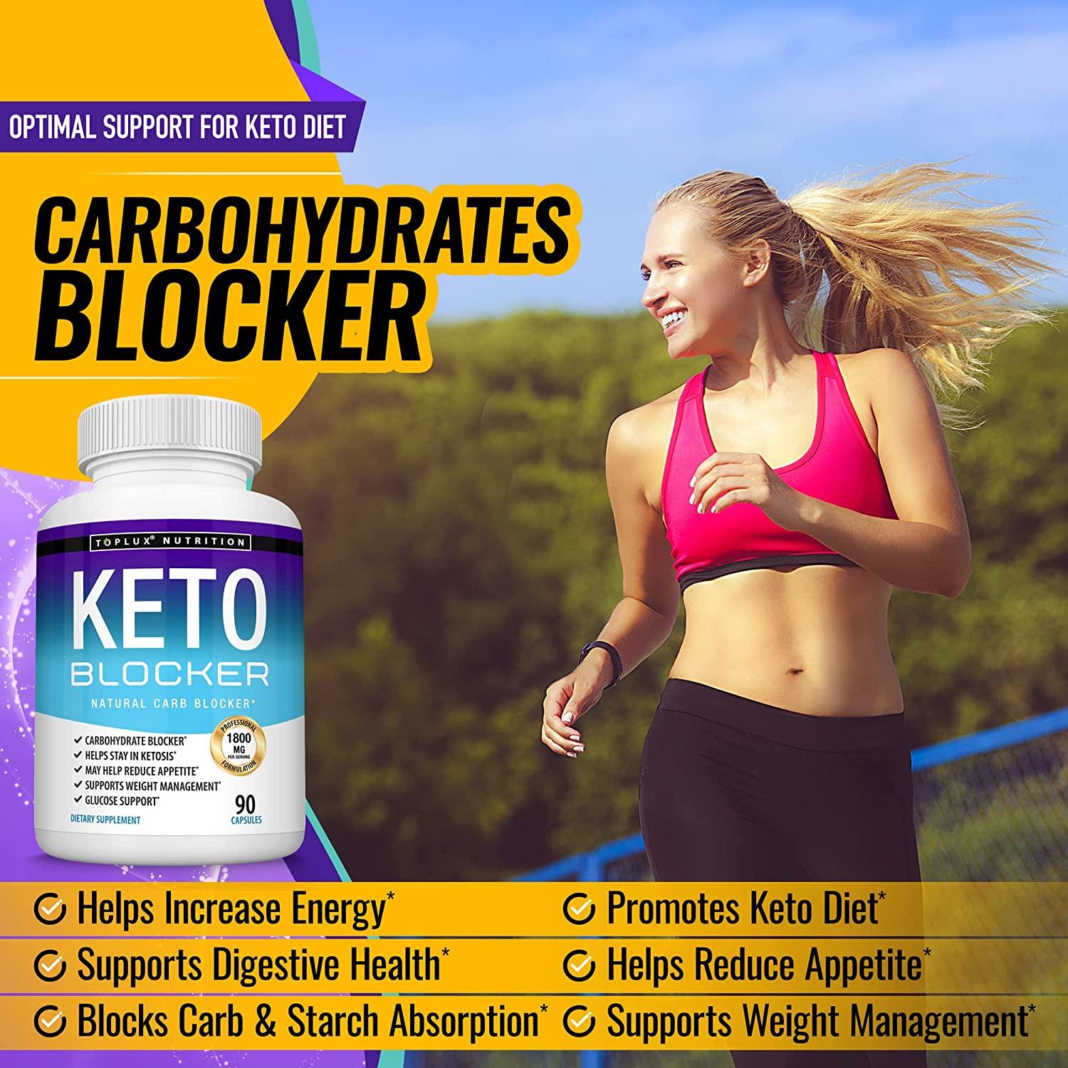 Keto Blocker Pills White Kidney Bean Extract 1800 mg Natural Ketosis