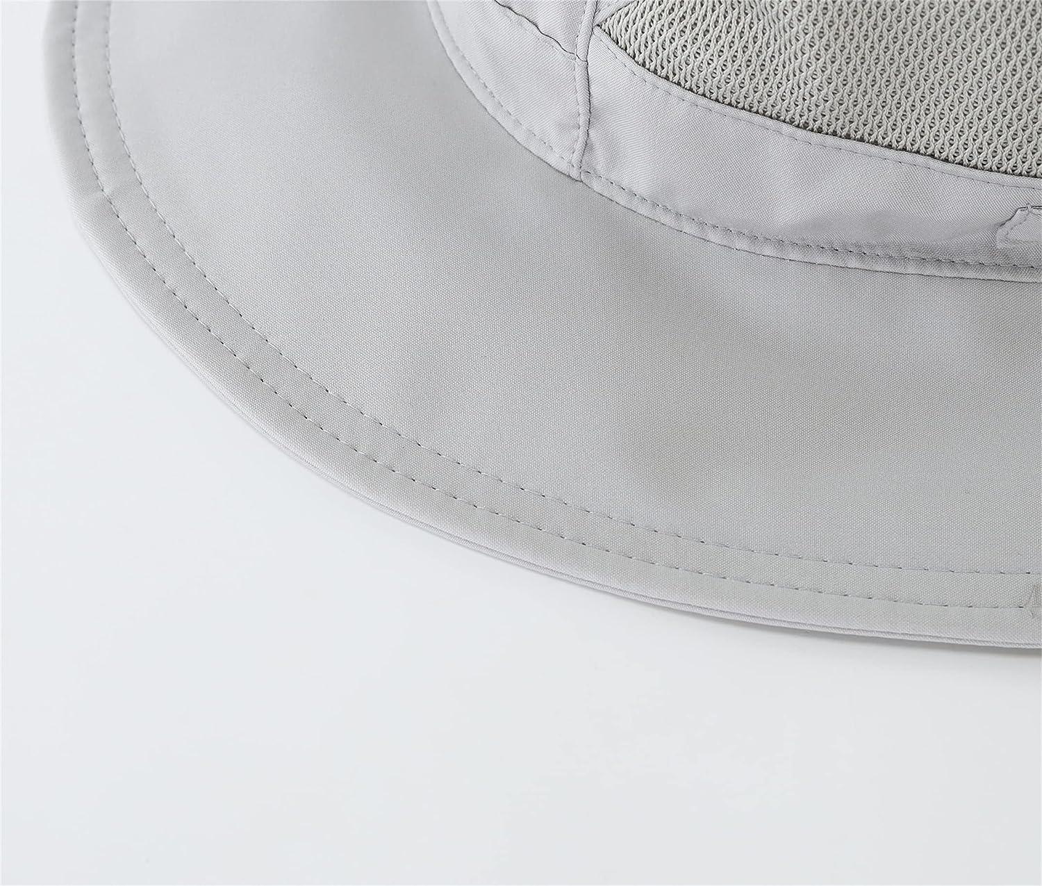 Connectyle Women's UPF 50+ Safari Sun Hat Breathable UV Protection Fishing  Hat Light Grey