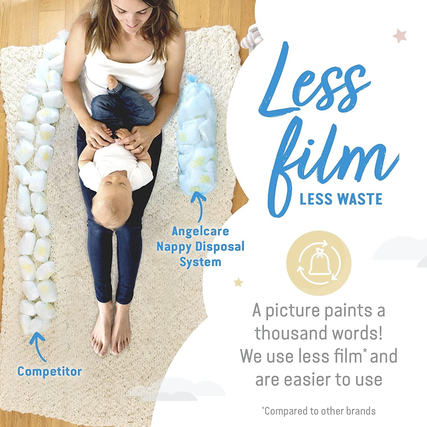 Angelcare Nappy Disposal System with 1 Refill