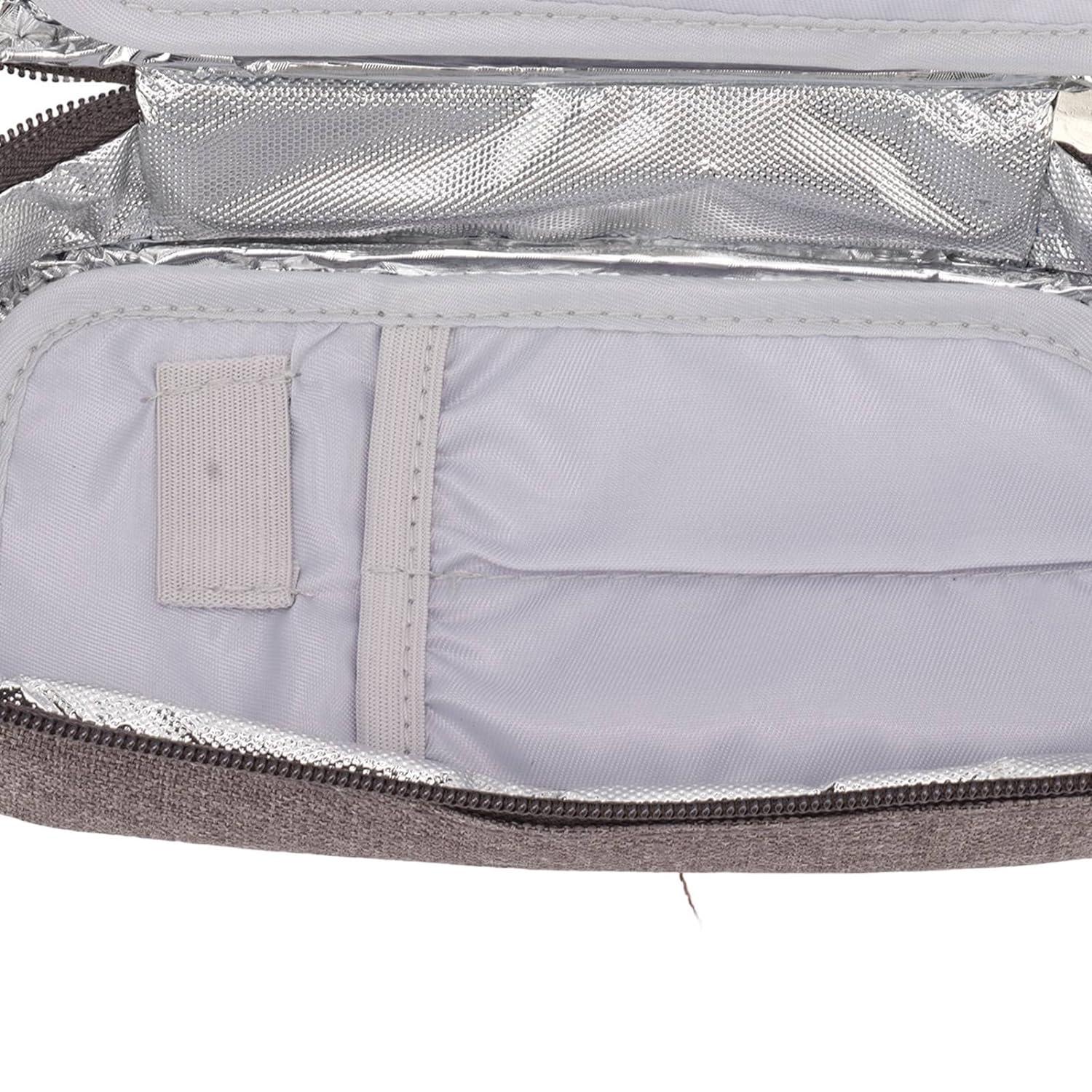 Diabetic Medication Cooler Bag Dual Zipper Travel Bag (Type B)