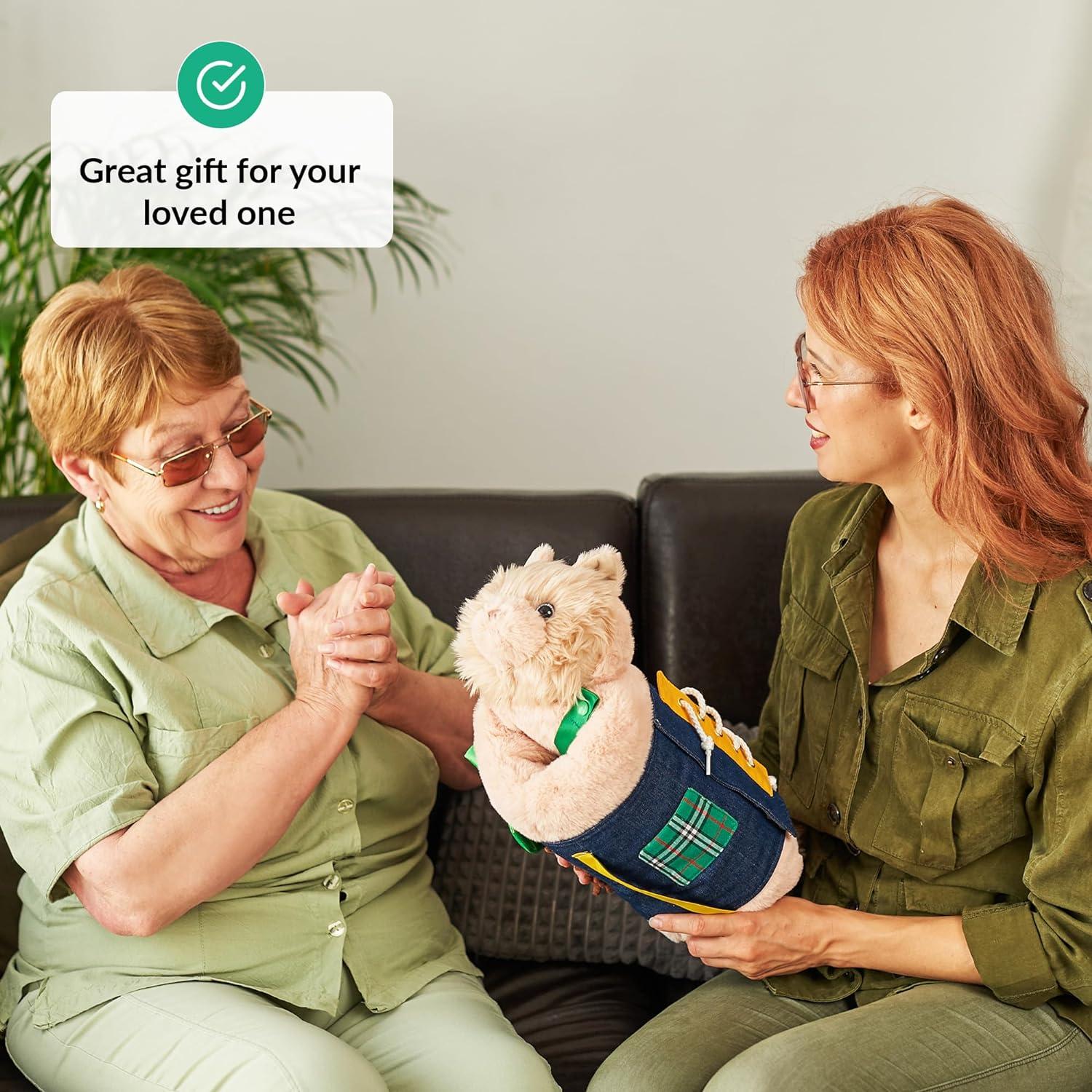 Fidget Muff Cat Blanket for Elderly with Dementia | Sensory Fidget Toys ... - Interactive Toys For Senior Cats With Dementia