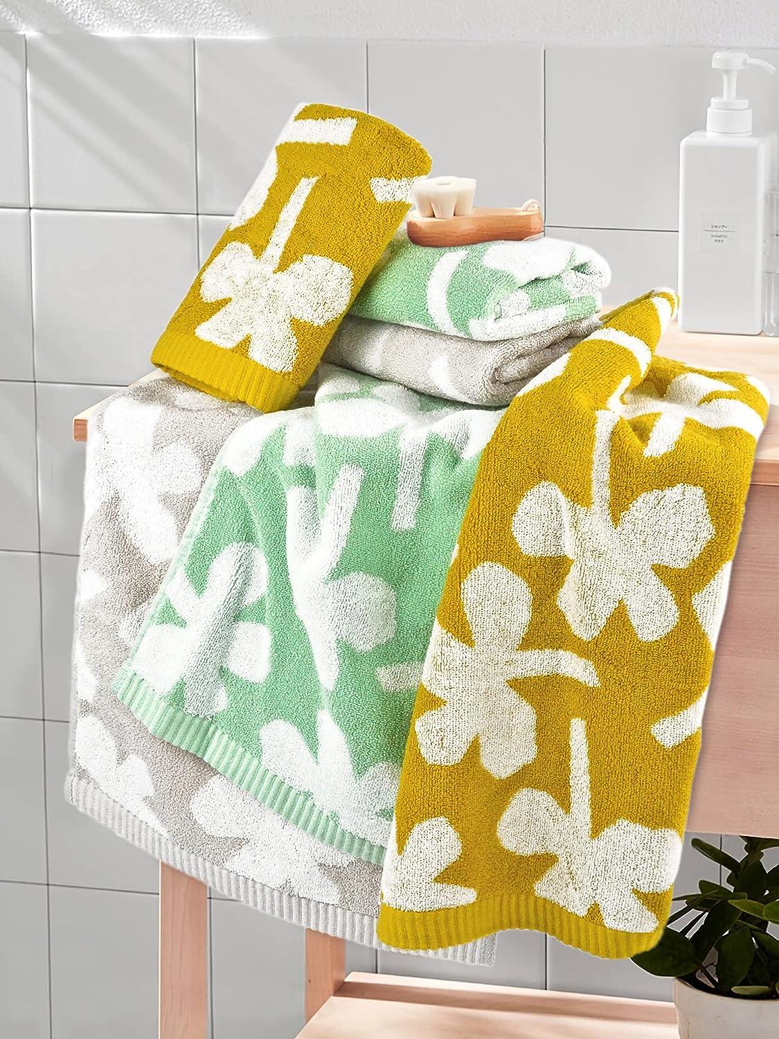 Jacquotha Green Hand Towels for Bathroom Set of 4 - Cute Checkered