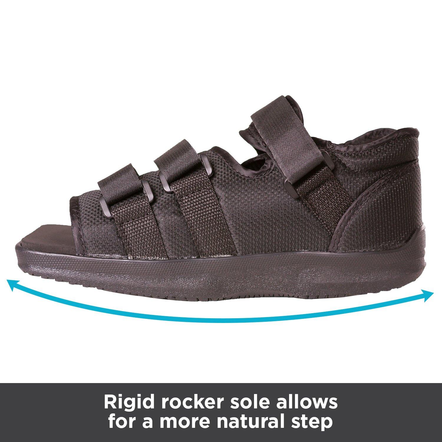 BraceAbility Postop Shoe for Broken Foot or Toes Medical / Surgical Walking Boot Cast, Stress