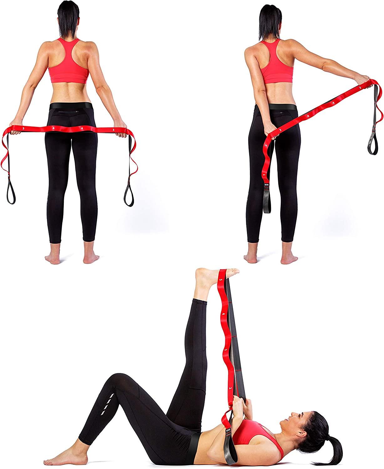 Stretching Strap With Loops Non-Elastic Yoga Straps For Stretching  Stretching Bands Flex Strap, Straps -  Canada