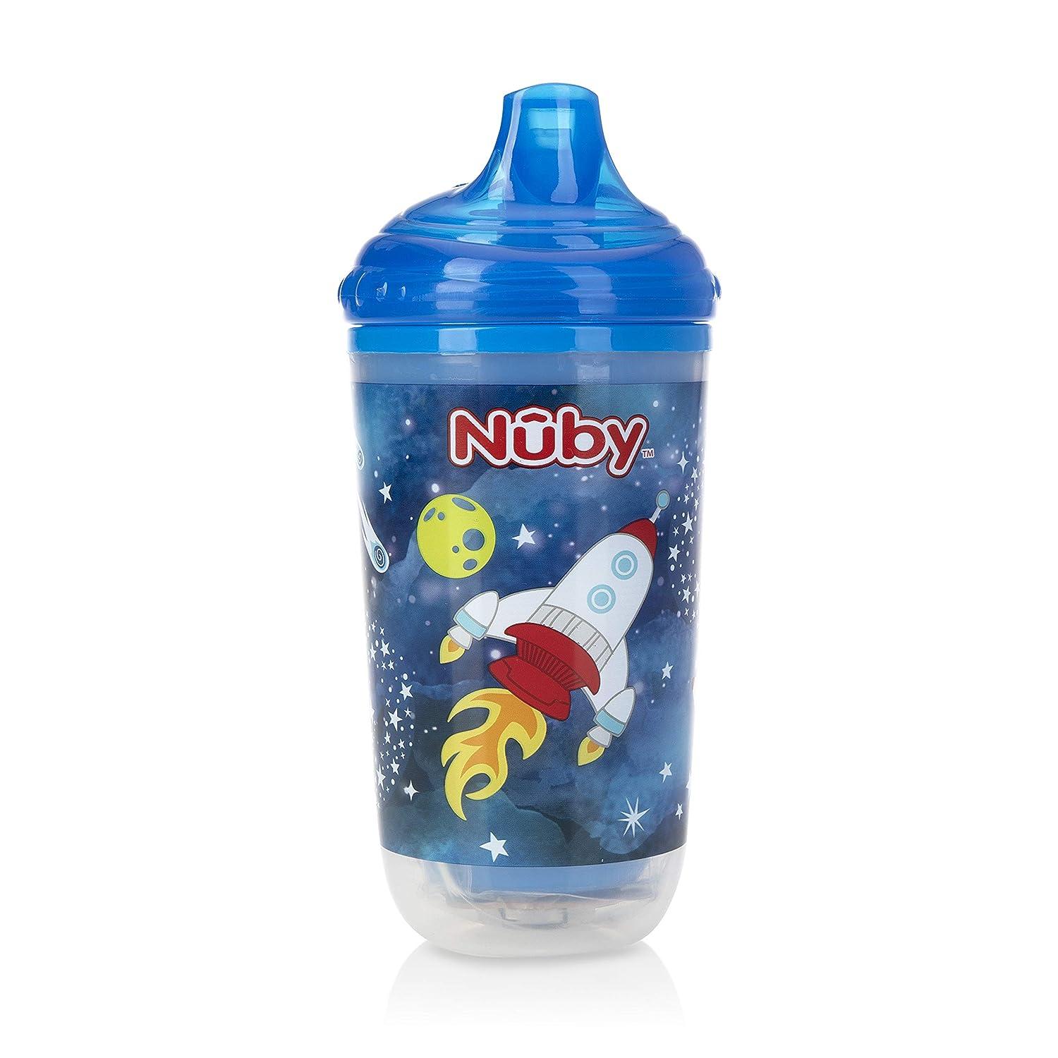 Nuby Insulated Light-Up 10 Oz Plastic Cup | No Spill Bite Resistant Hard  Spout | Blue Space Rocket Design | 5 Inch | Pack of 1 | Buy Now with  Express International Delivery | GoSupps.com