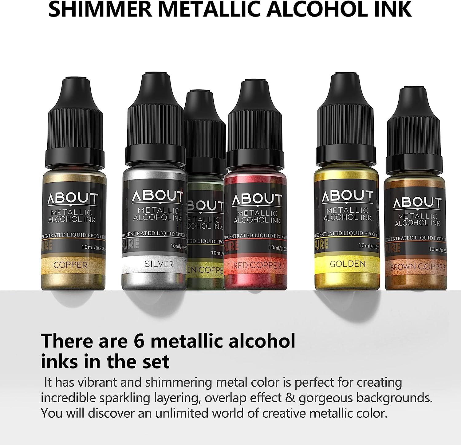 Premium Alcohol Ink, Metallic or Glitter Vibrant