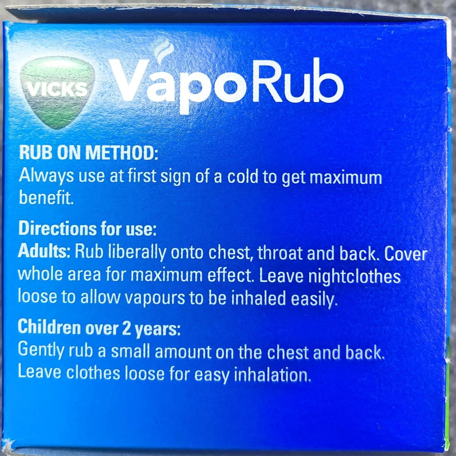 Vicks VapoRub Cold Remedy for Cough and Blocked Nose Jar 50g