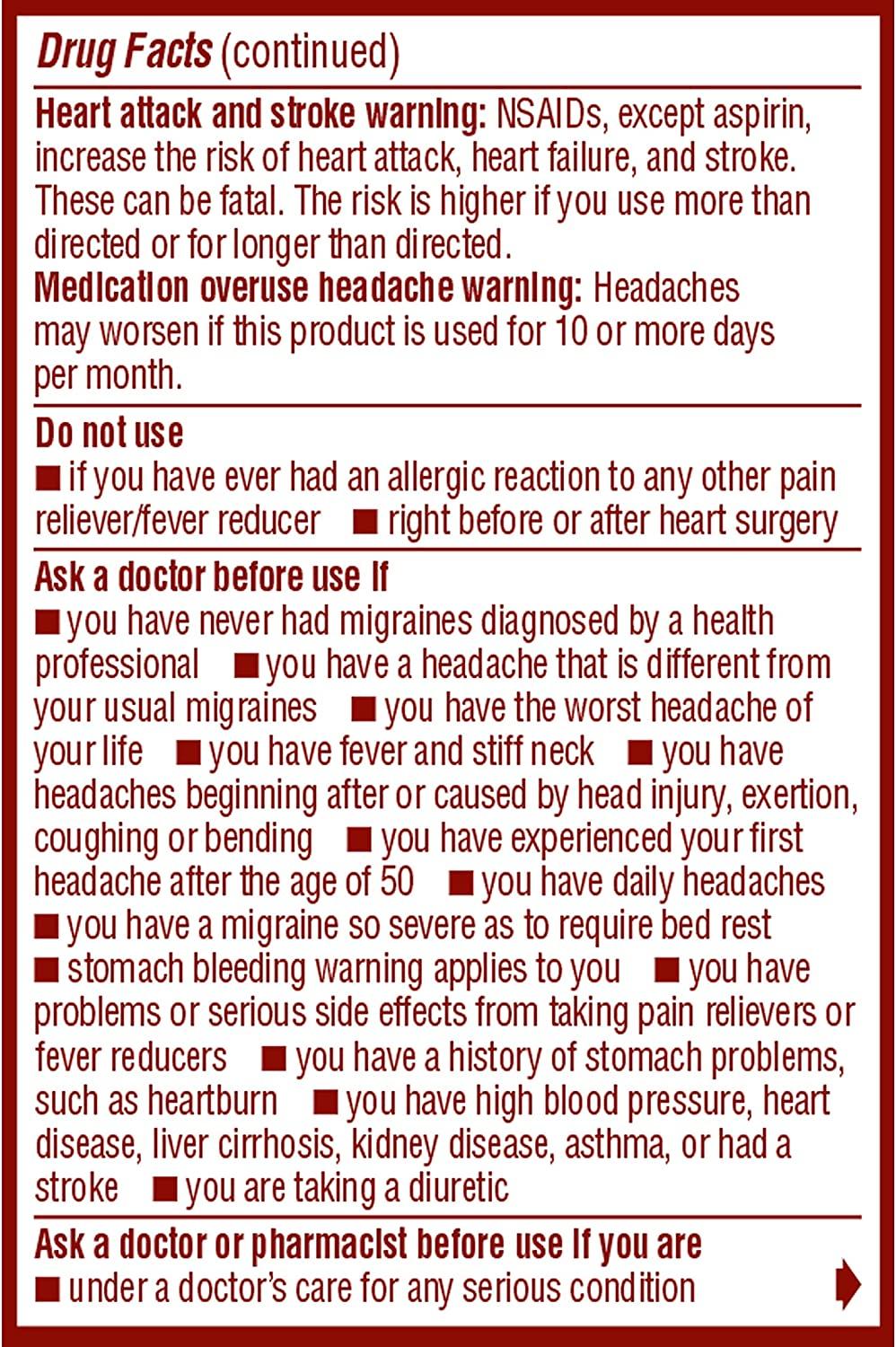 Advil Migraine Liquid Filled Capsules 20 ct Fast Acting Pain Relief