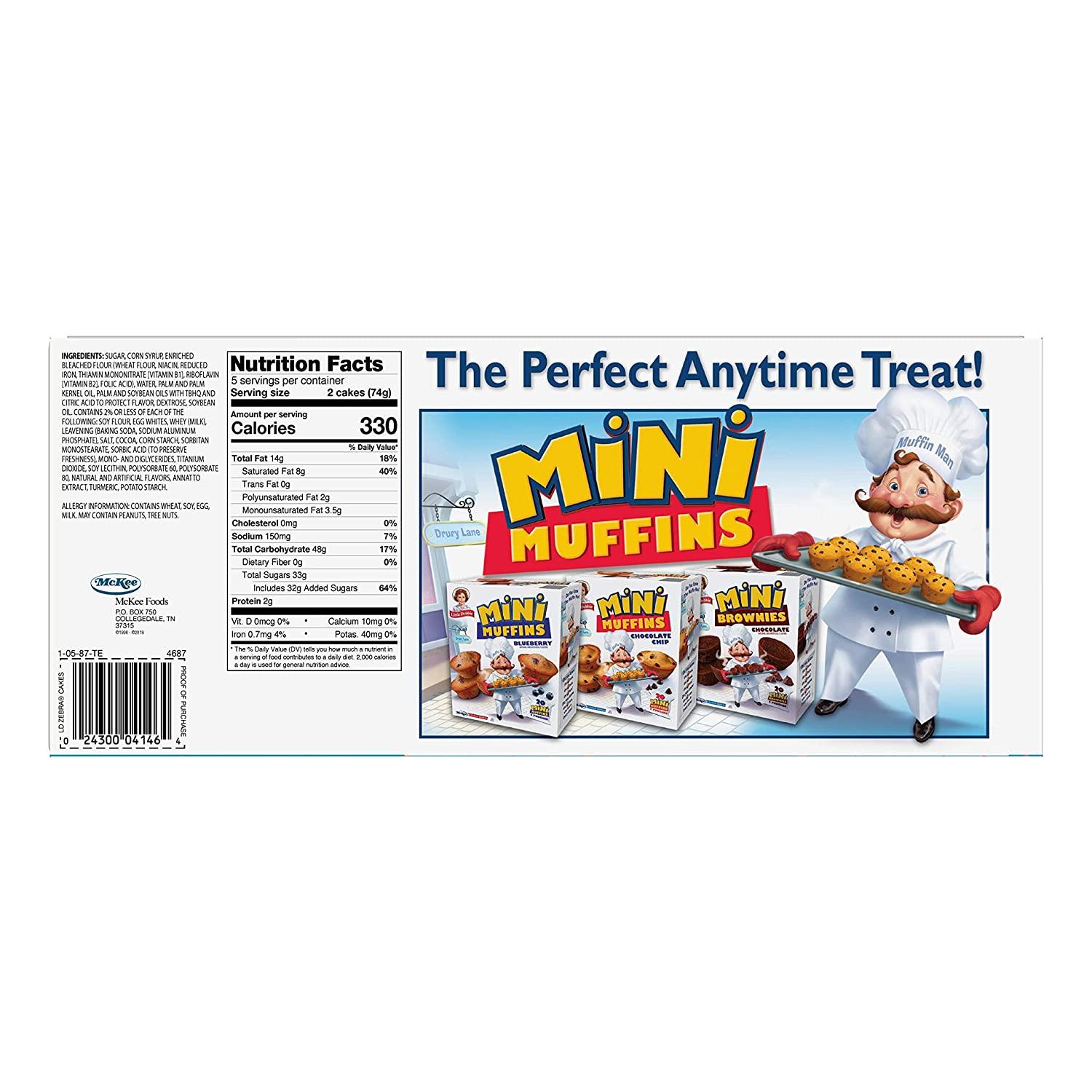 Little Debbie Zebra Cakes 10 TwinWrapped Cakes 13.0 oz Box Pack of 1