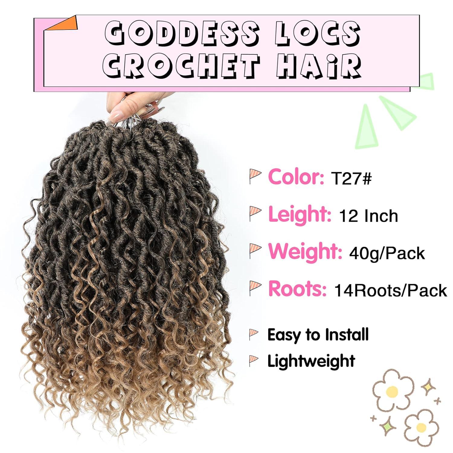 Fulcrum Goddess Locs Crochet Hair 12 8 Pack T27# - New River Locs