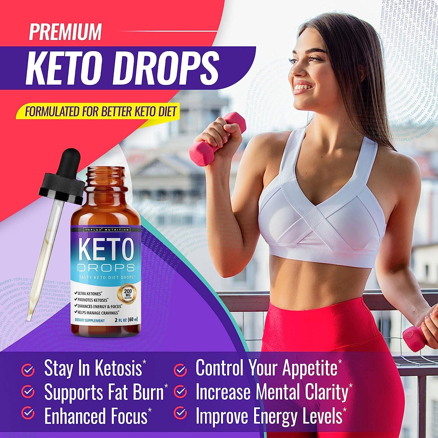 Keto Diet Drops Premium Weight Loss Supplement for Men Women