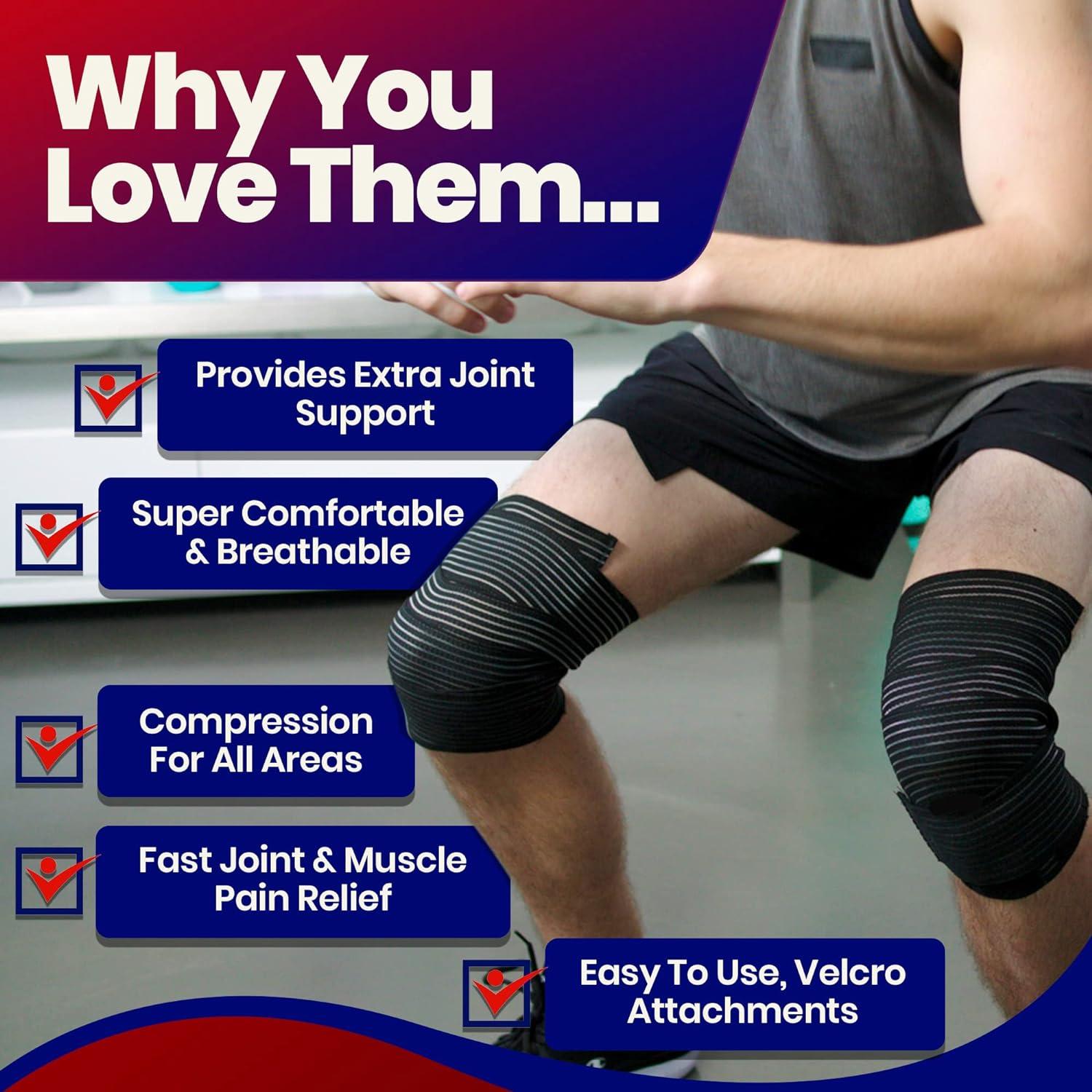 Knee compression bandage deals