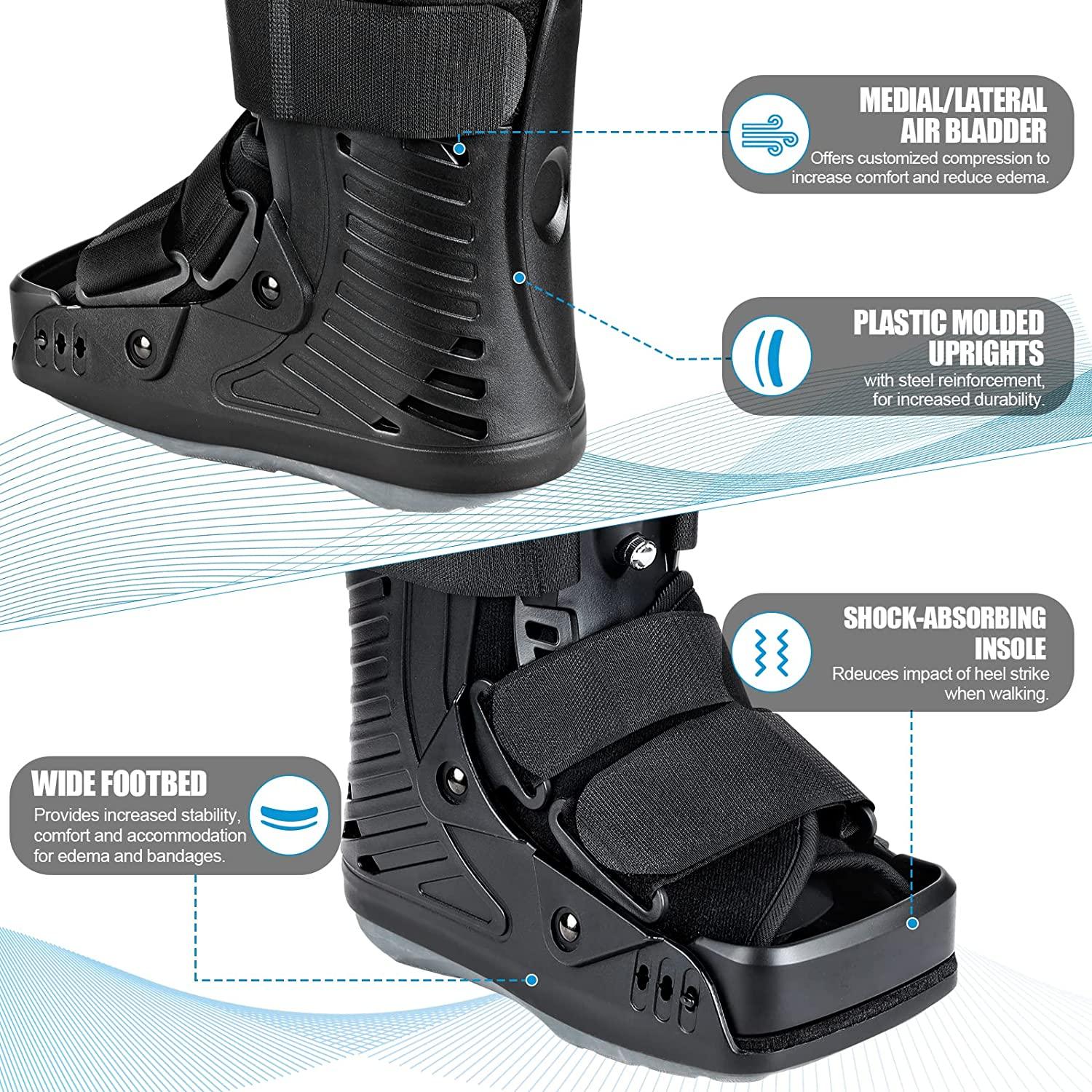 NEENCA Medical Inflatable Walking Boot, Air Cam Walker Fracture Boot