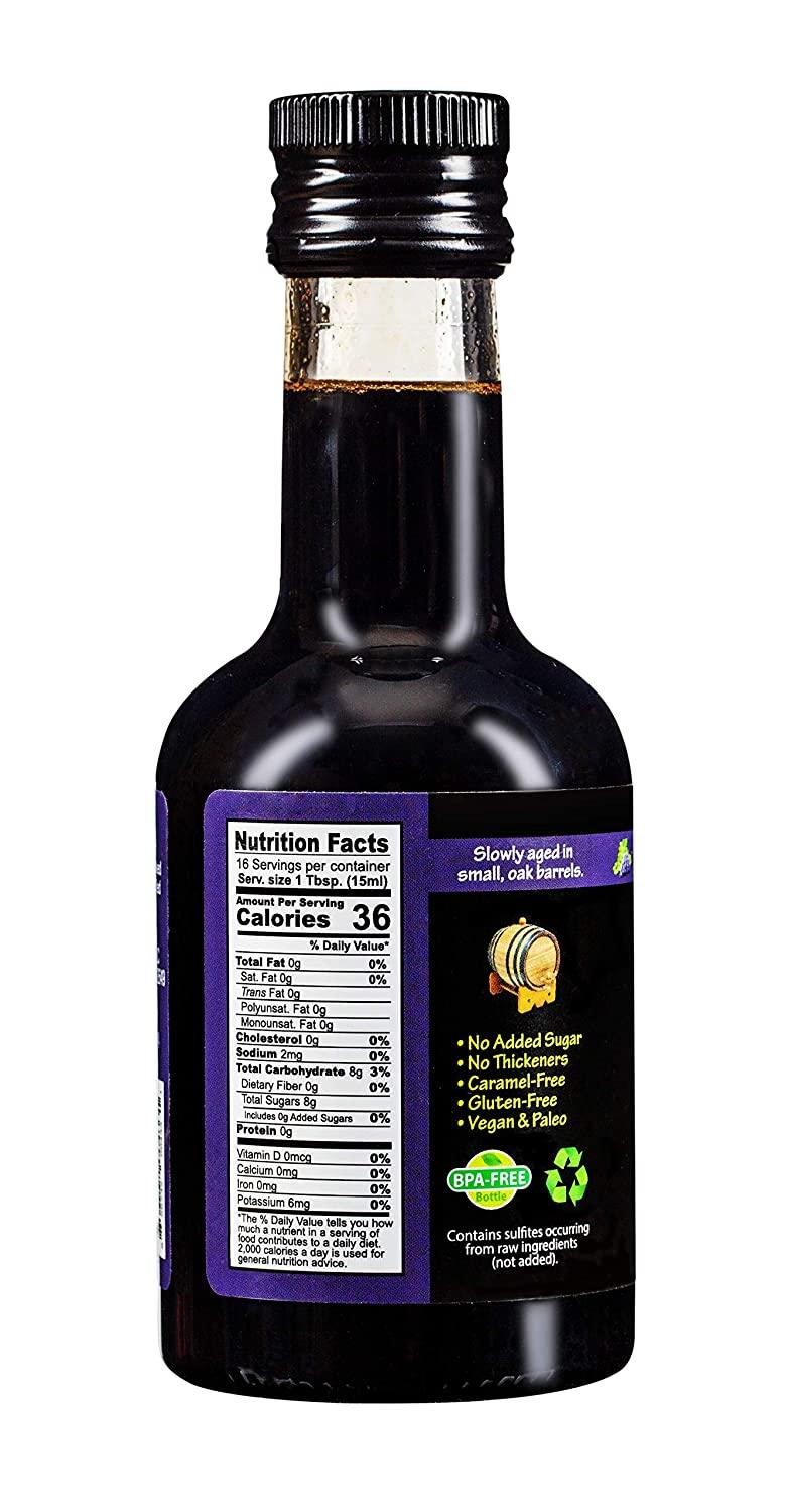 Naples Drizzle BarrelAged Balsamic Vinegar of Modena Rich, Extra Thick, No Added Sugar or