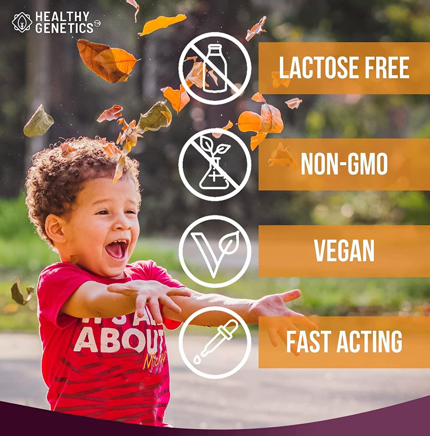 Liquid Probiotics for Kids & Toddlers Prebiotic + Probiotics + Ginger