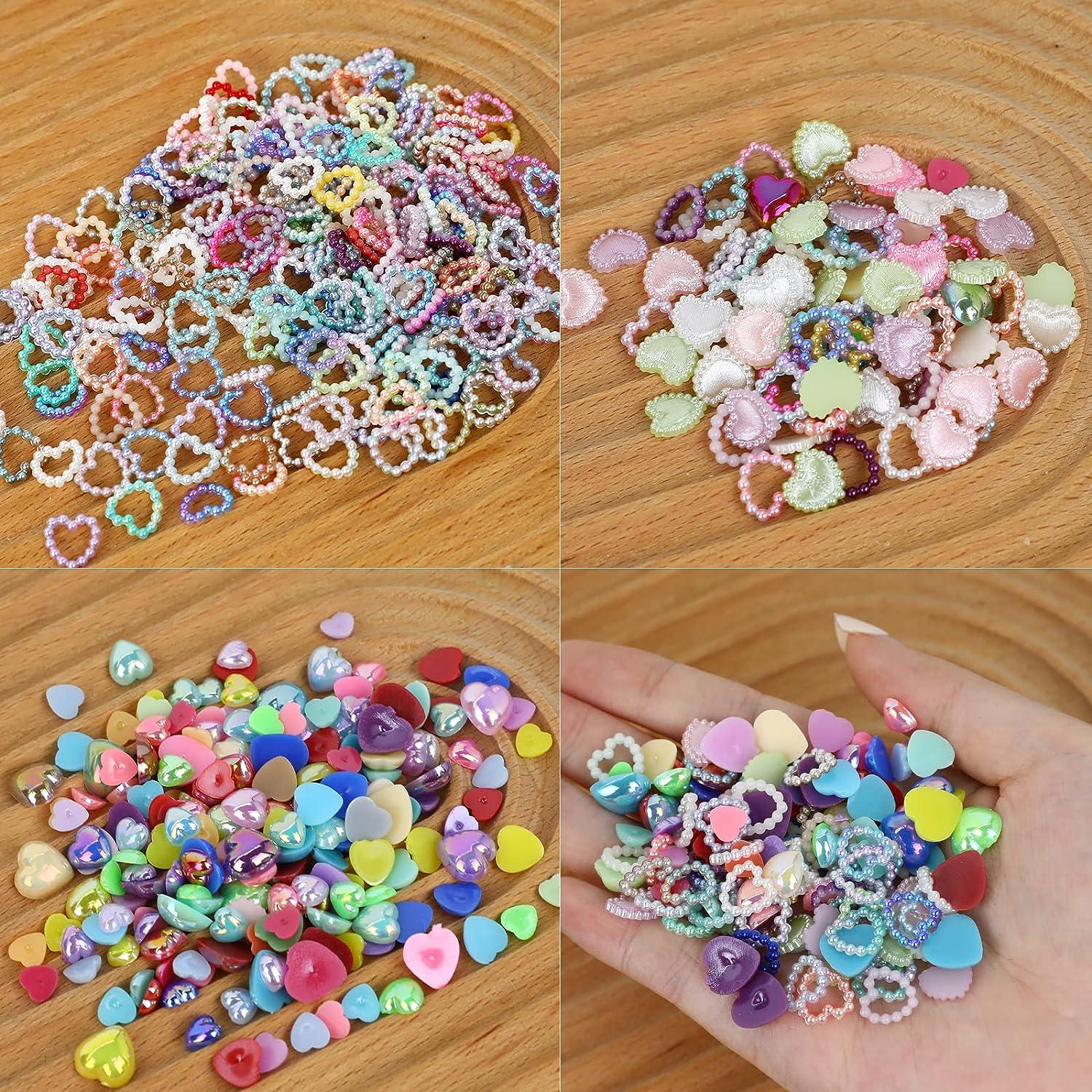 20g/pack Loose Pearl Acrylic Beads 30-230pcs Heart Star Shape Bead Craft  Pearls Flatback For DIY Art Nail Clothing Jewelry Decor - AliExpress
