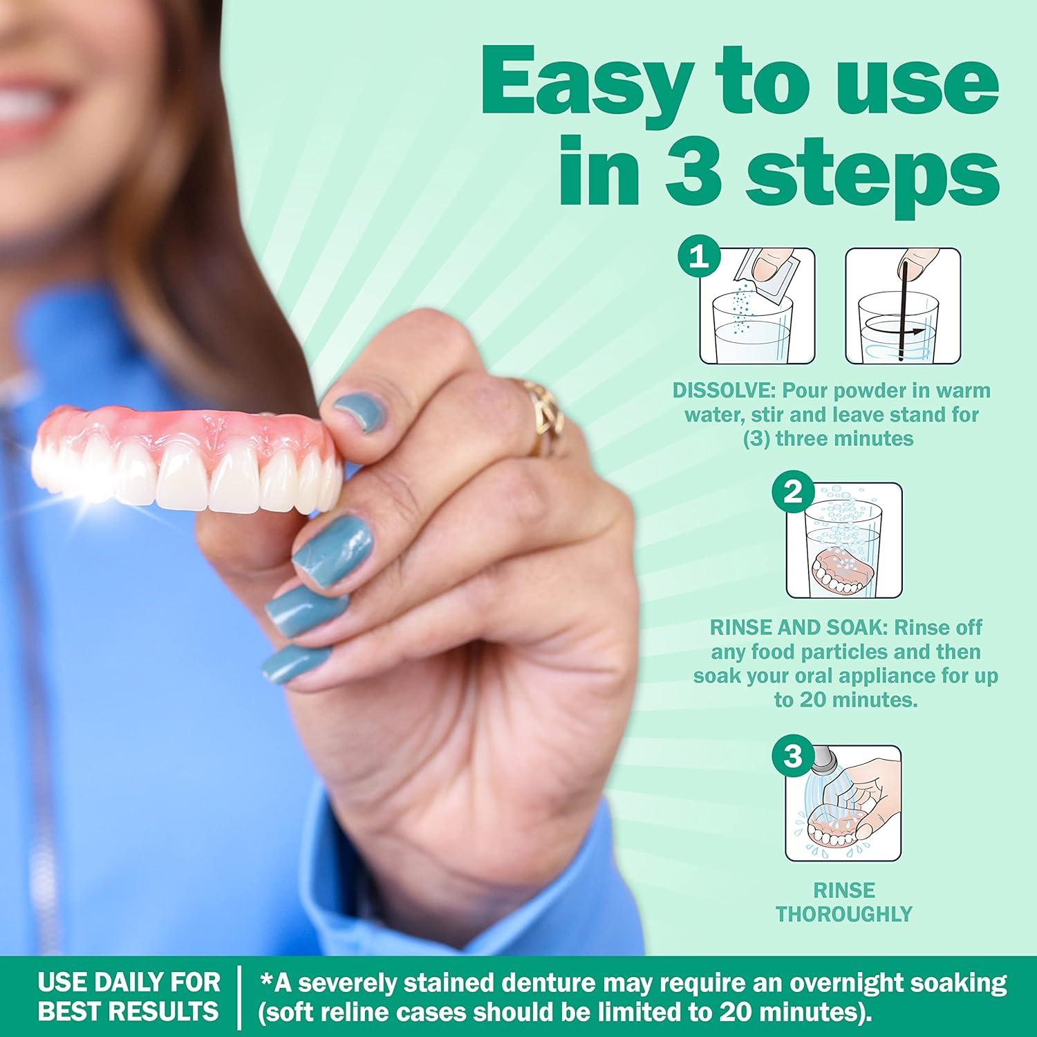 Protech Denture Cleaner 7g (3Month Supply) Denture Cleanser Foils for