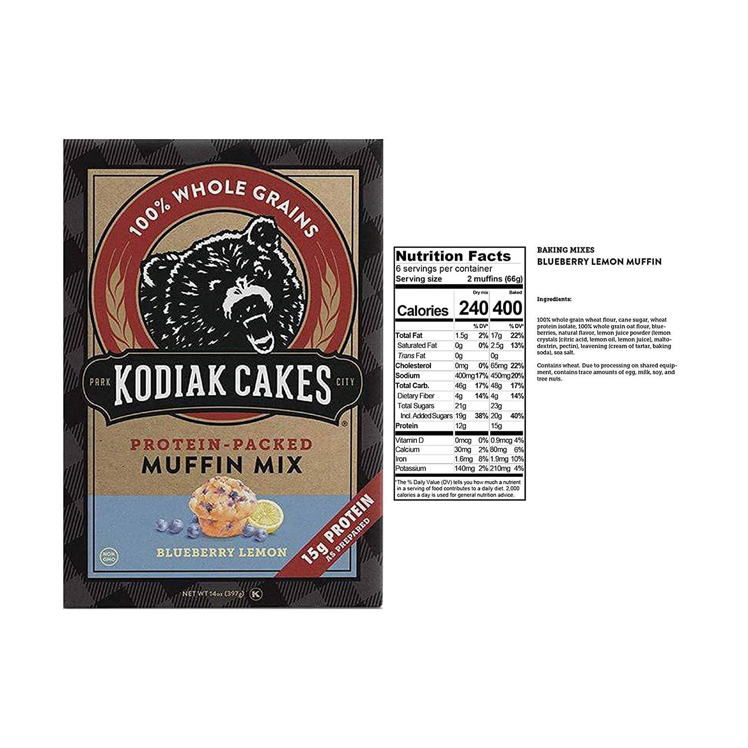 Kodiak Cakes High Protein Muffin Mix Variety Pack 4 Boxes 1 Box of