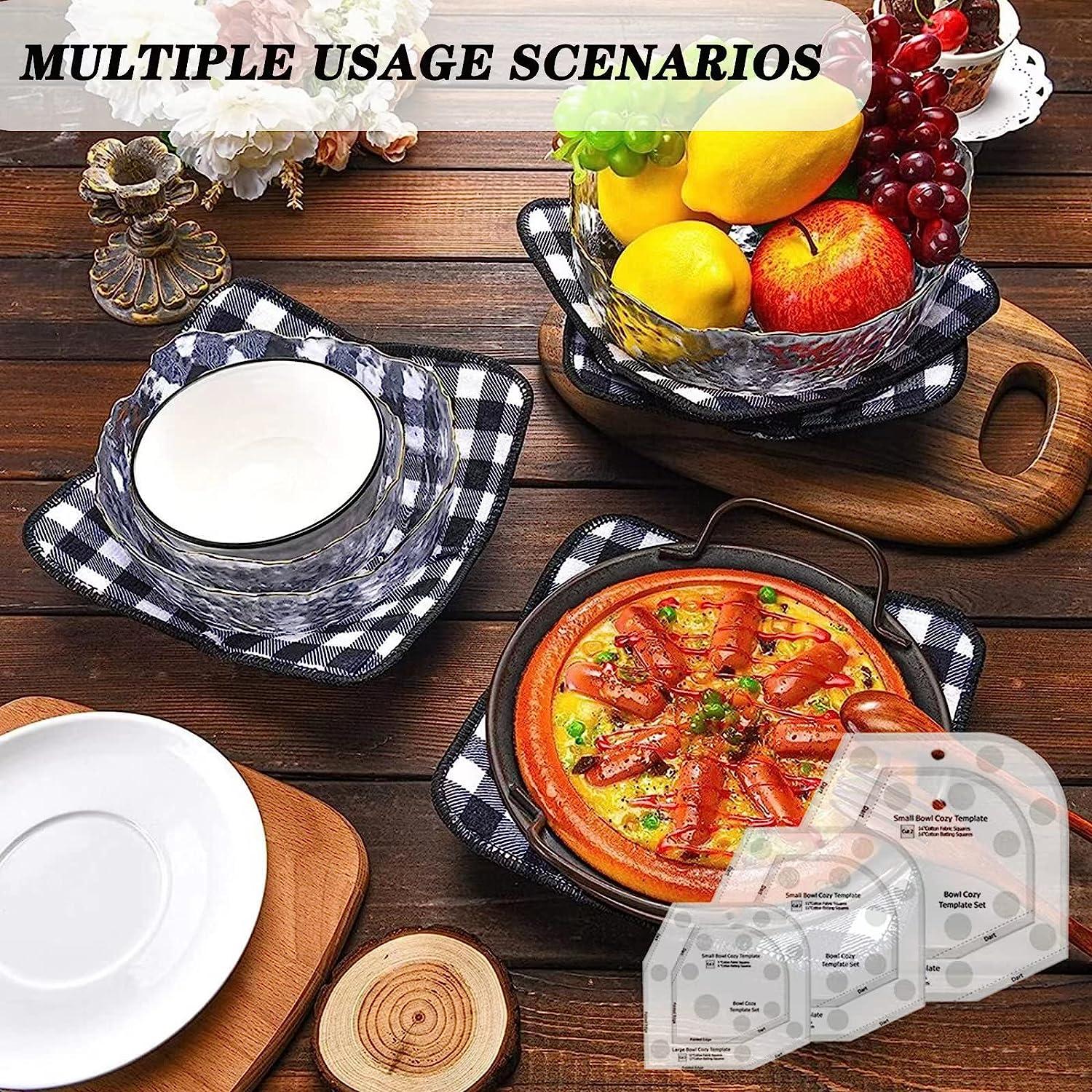 6/8/10 Inch Bowl Cozy Template Cutting Ruler Set Bowl Cozy Pattern Template  DIY Craft Set Dropshipping