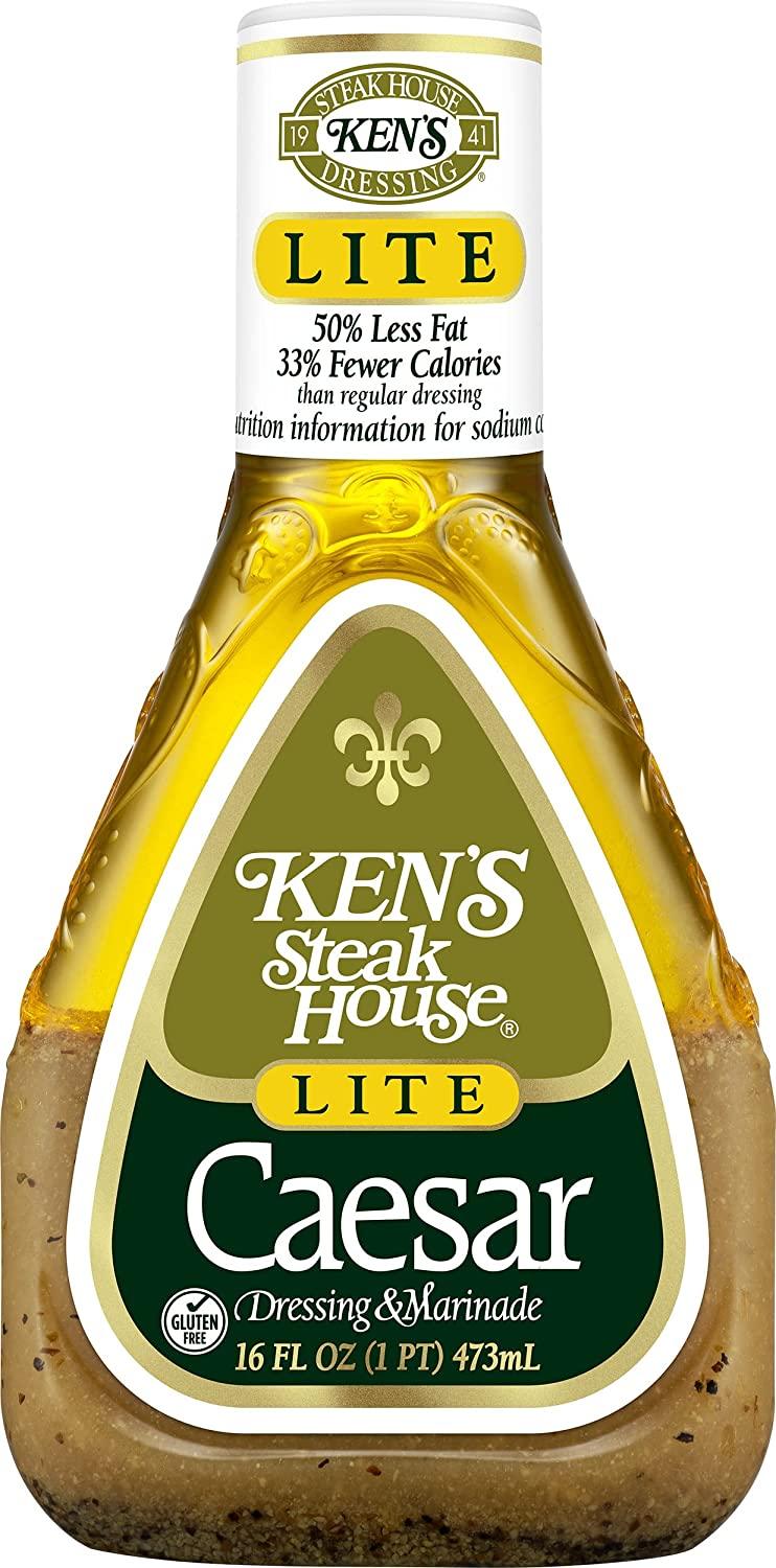 Ken's Steak House Light Caesar Dressing Gluten Free (16 Fl Oz (Pack of 2)