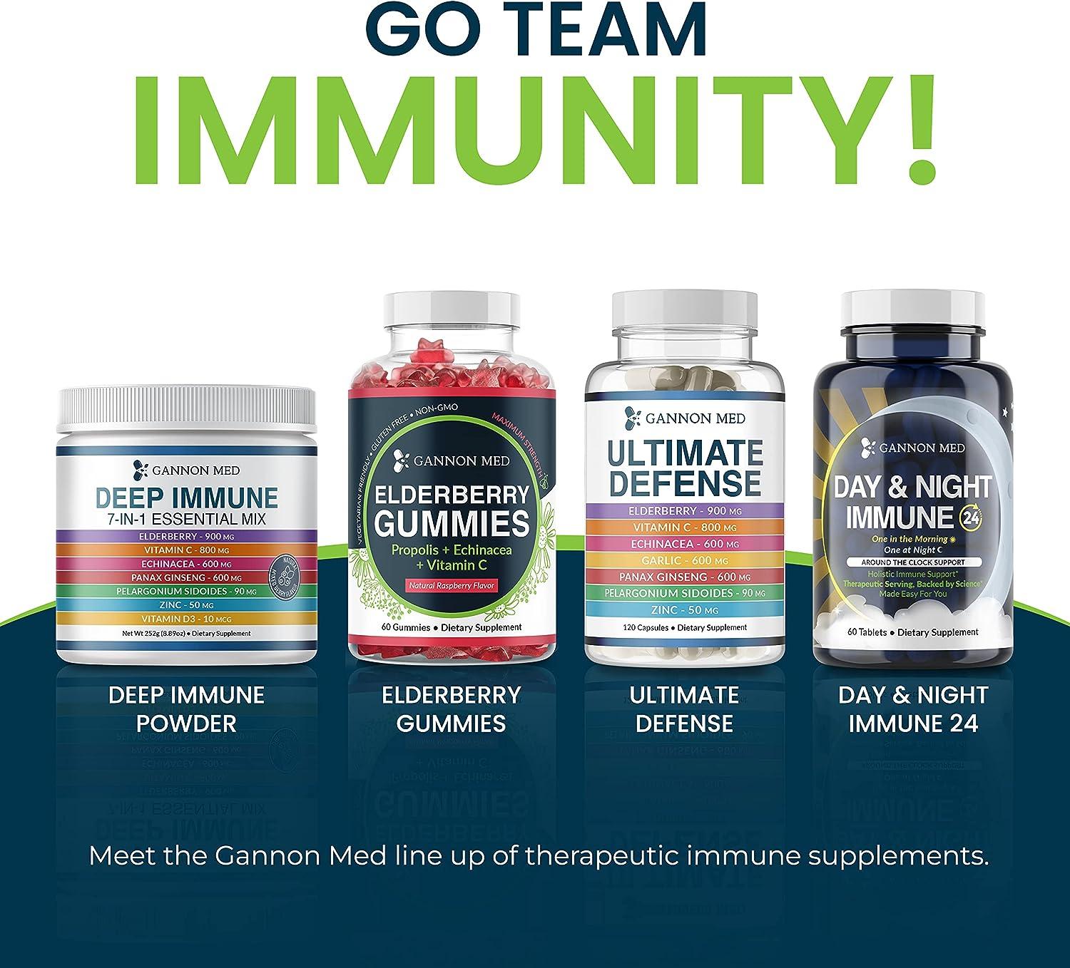 GANNON MED Ultimate Defense Immunity Vitamins 120 Capsules for Adults