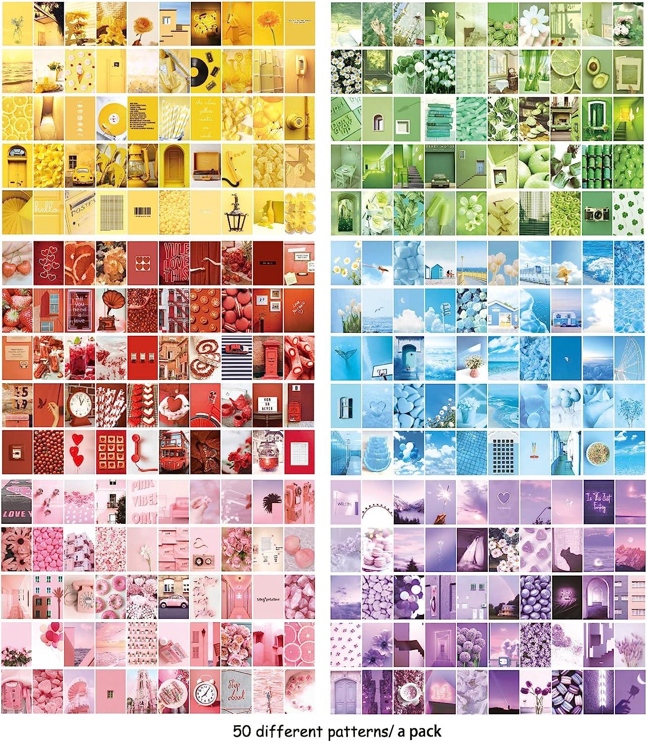 6 Sets 300 Pcs Washi Stickers Set Cute Aesthetic Sticker Book for