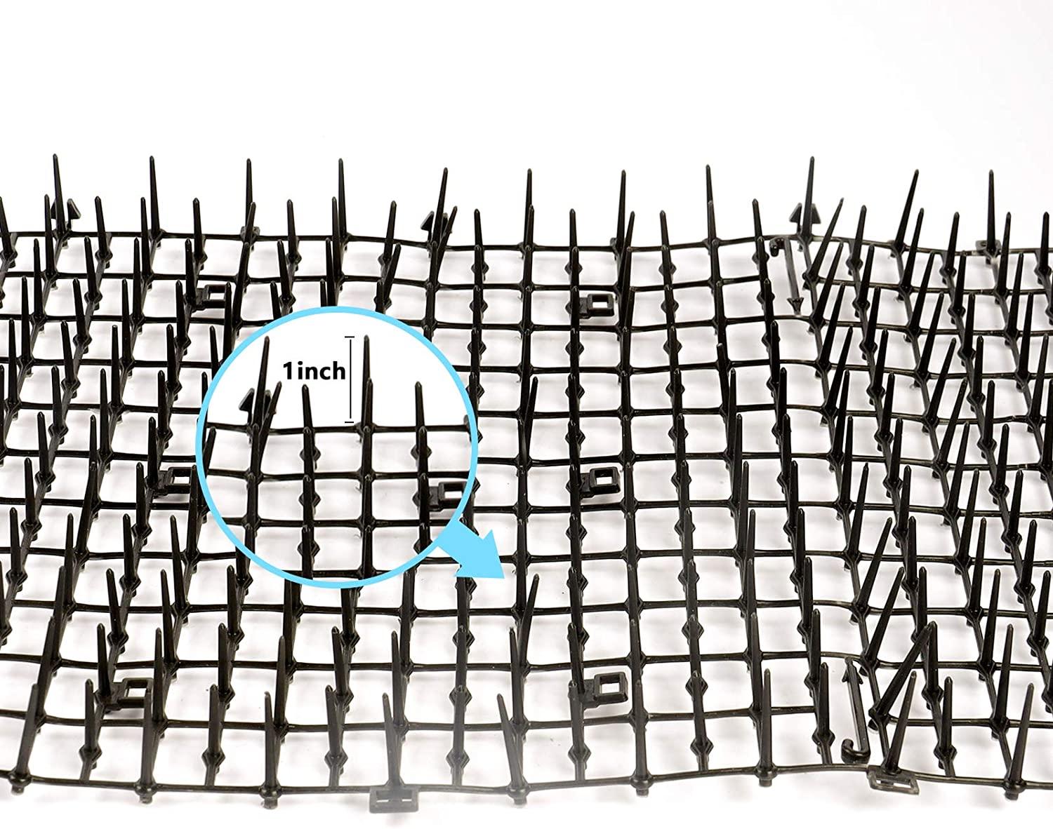 Hmyomina 8.2 FT Cat Scat Mat with Spikes Cat Deterrent Mats Plastic Scat Mat for Cats Include 6