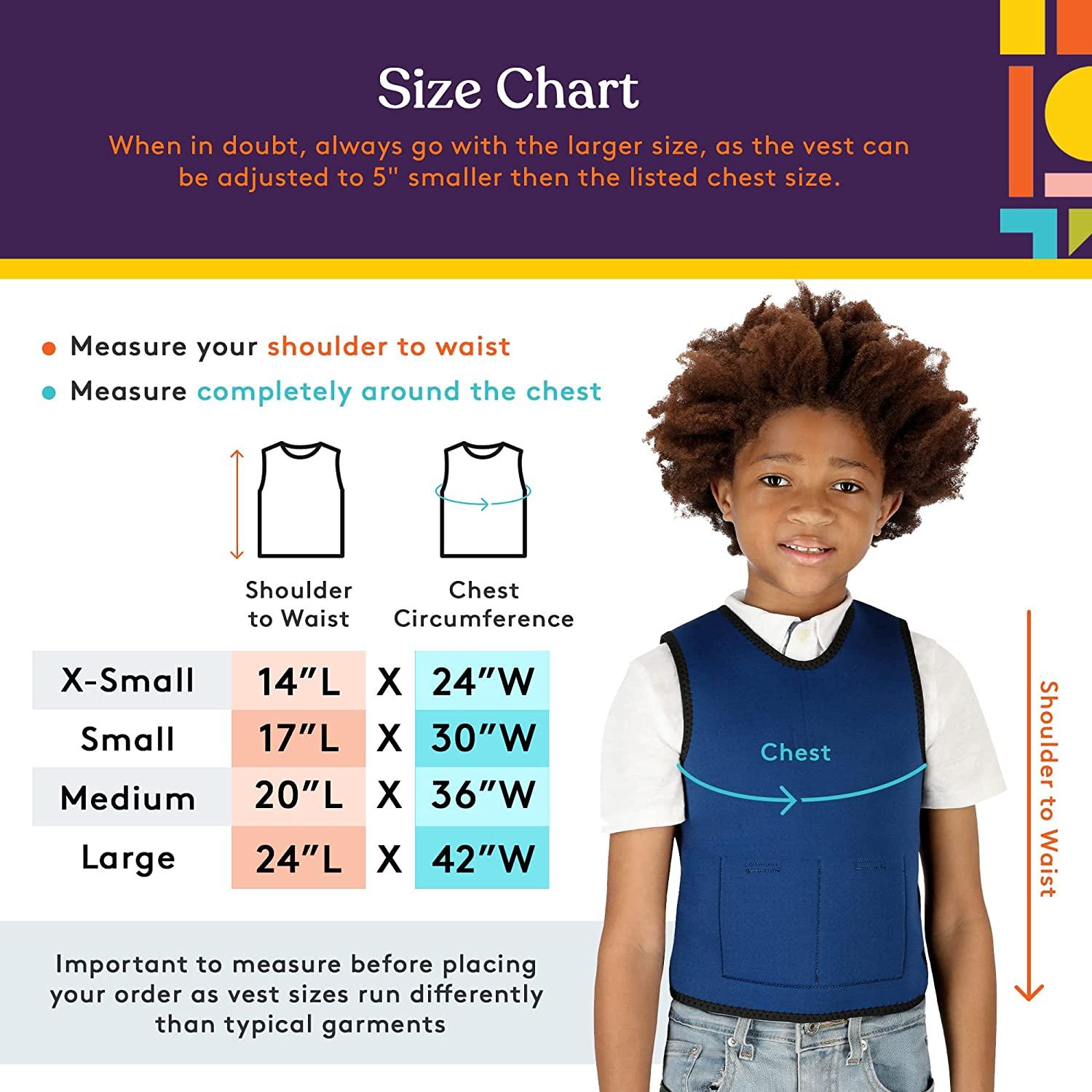 Small clearance weighted vest