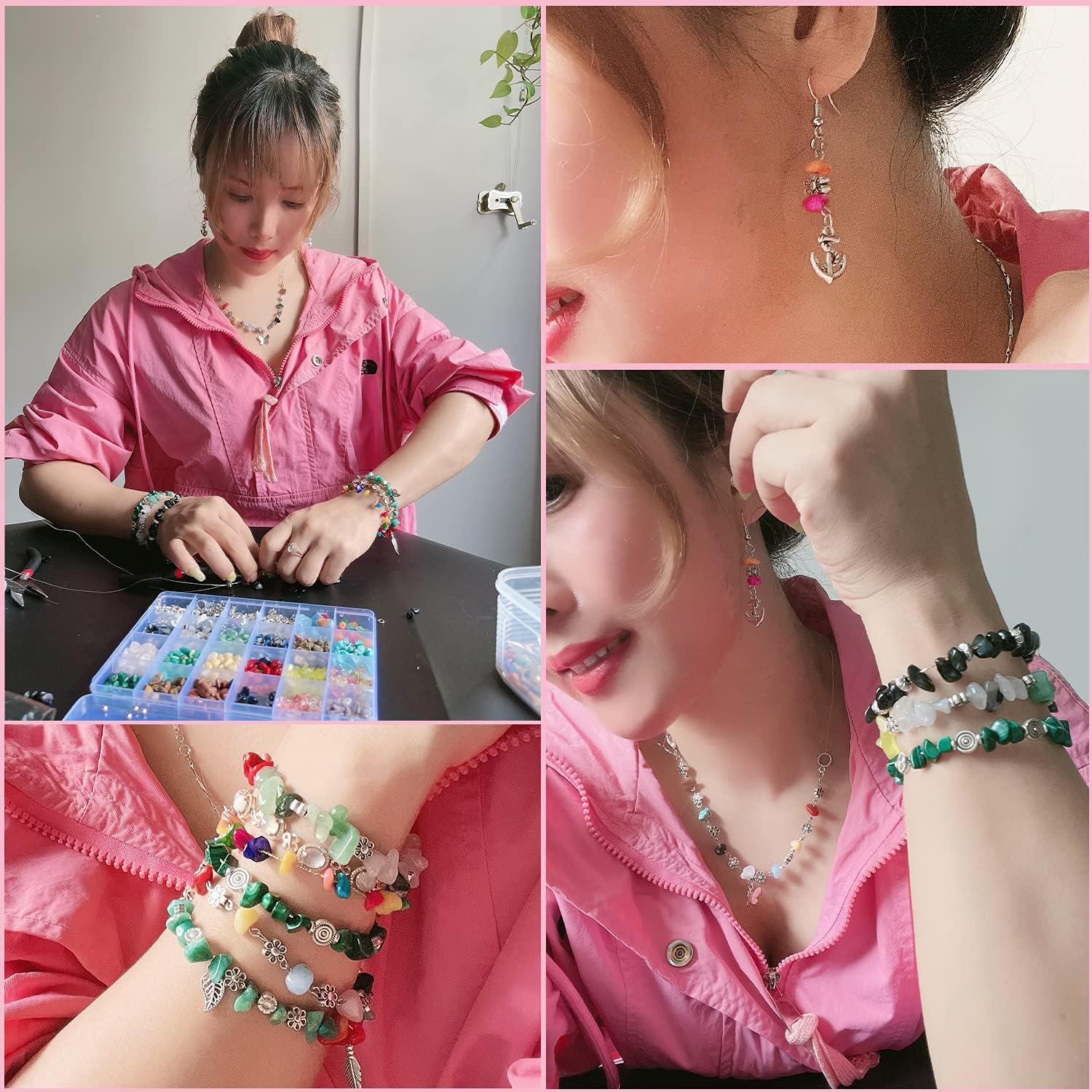 Xmada Jewelry Making Kit 1587 PCS Beads Supplies for Girls and