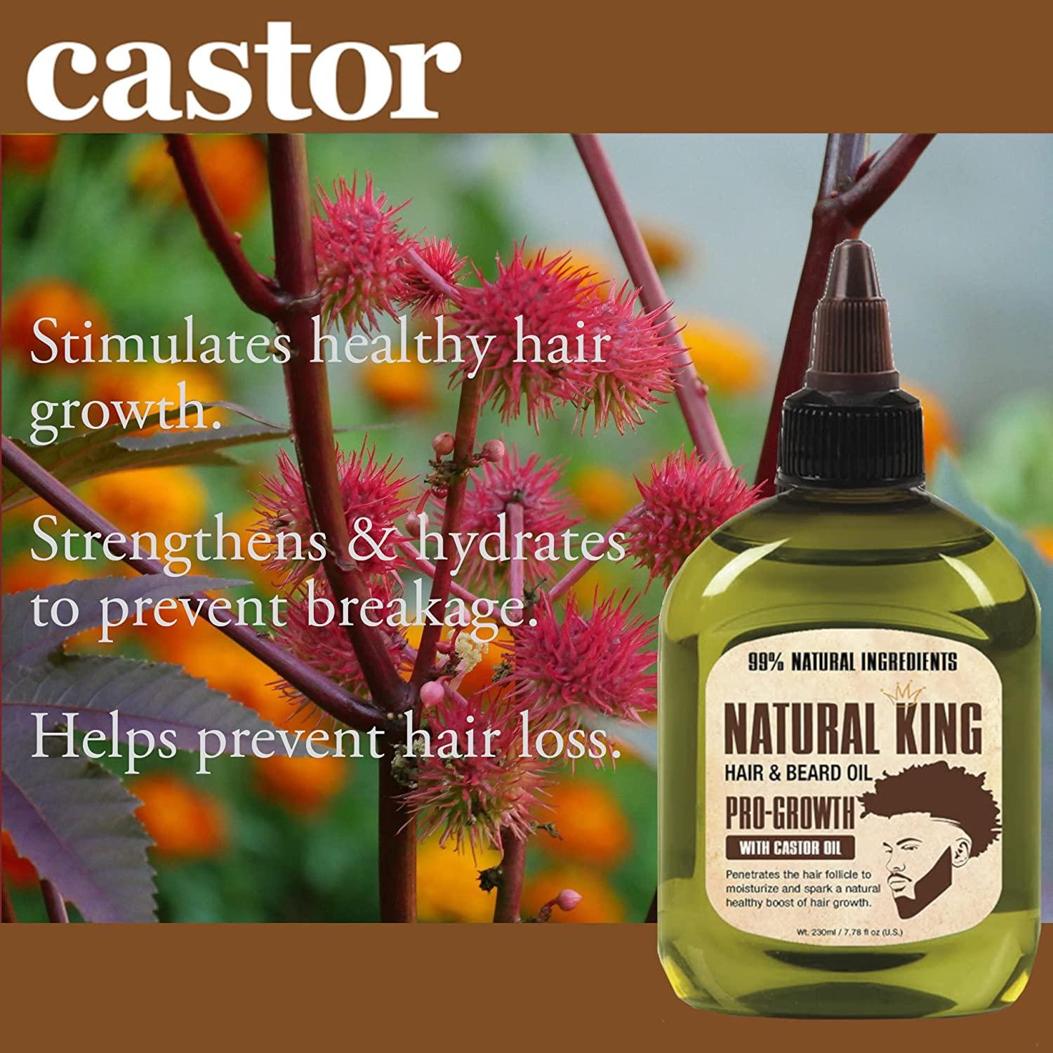 Natural King Progrowth Castor Hair & Beard Oil 7.1 oz