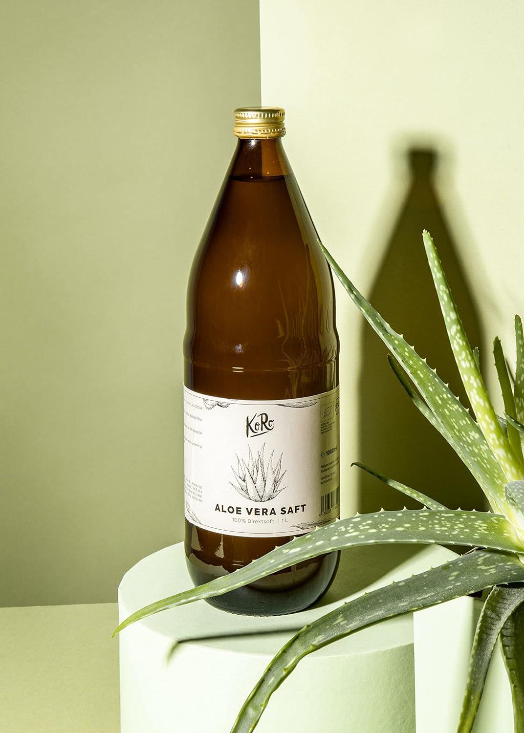 KoRo Organic Aloe Vera Direct Juice 1L - 100% Pure Aloe Vera - Natural, No  Added Sugar | Buy Now with Express International Delivery | GoSupps.com