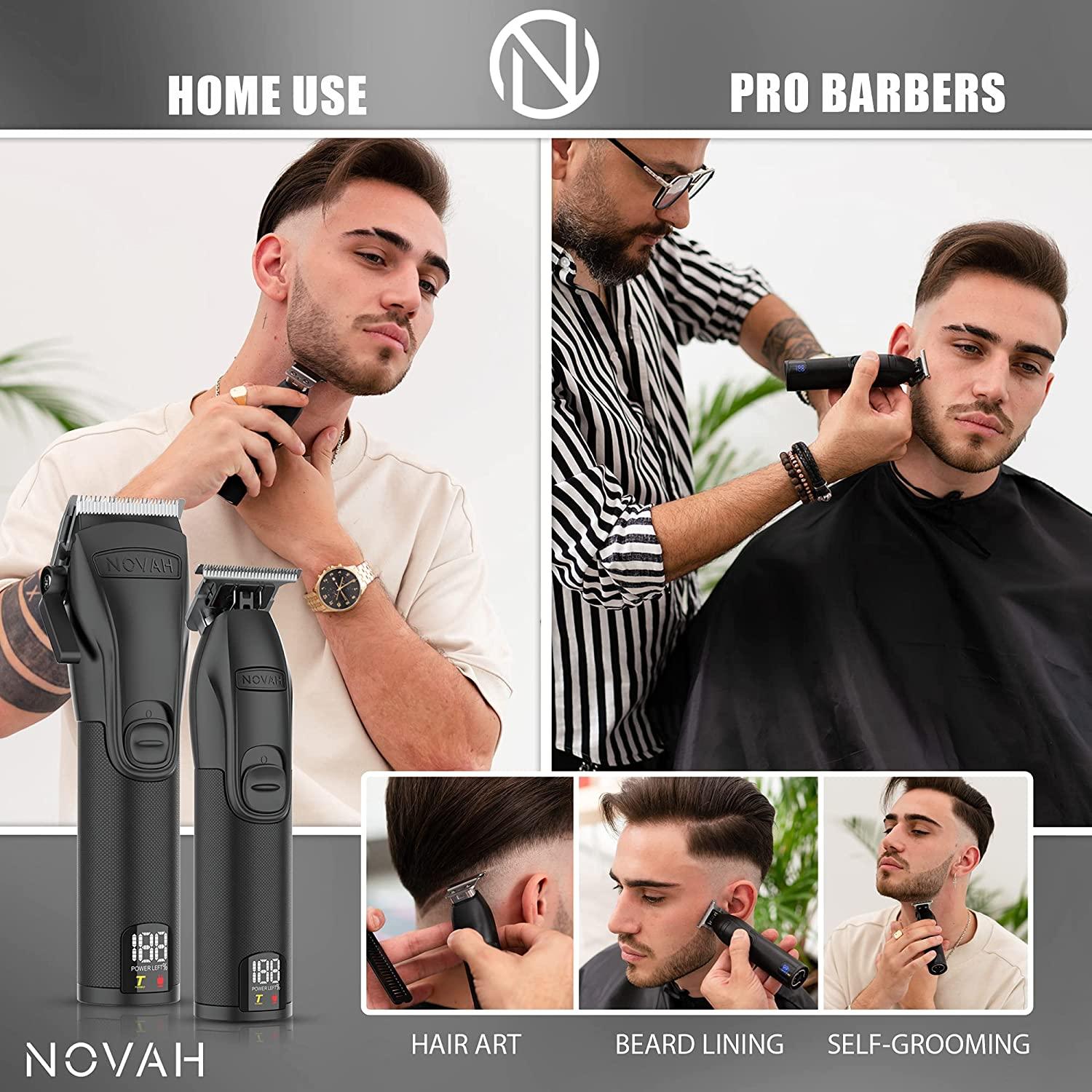Professional Hair Clippers and Trimmer Kit for Men - Cordless Barber  Clipper Hair Cutting Kit, Beard T Outliner Trimmers Haircut Grooming Kit