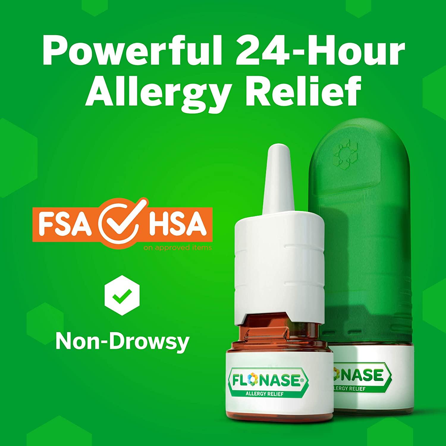 Flonase Allergy Relief Nasal Spray 24 Hour Non Drowsy Medicine 144