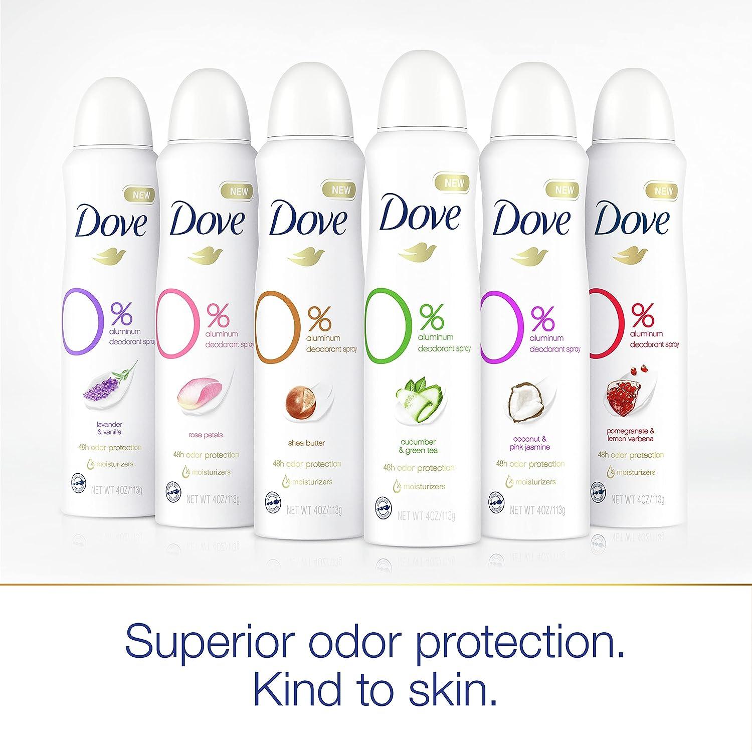 Dove Deodorant Spray For 48 Hour Protection Cucumber and Green Tea