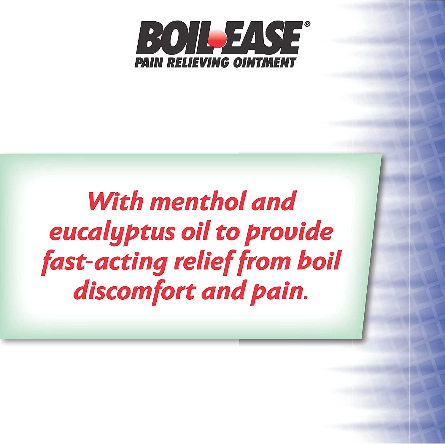 Boil Ease Pain Relief Ointment 1 Ounce FastActing Solution