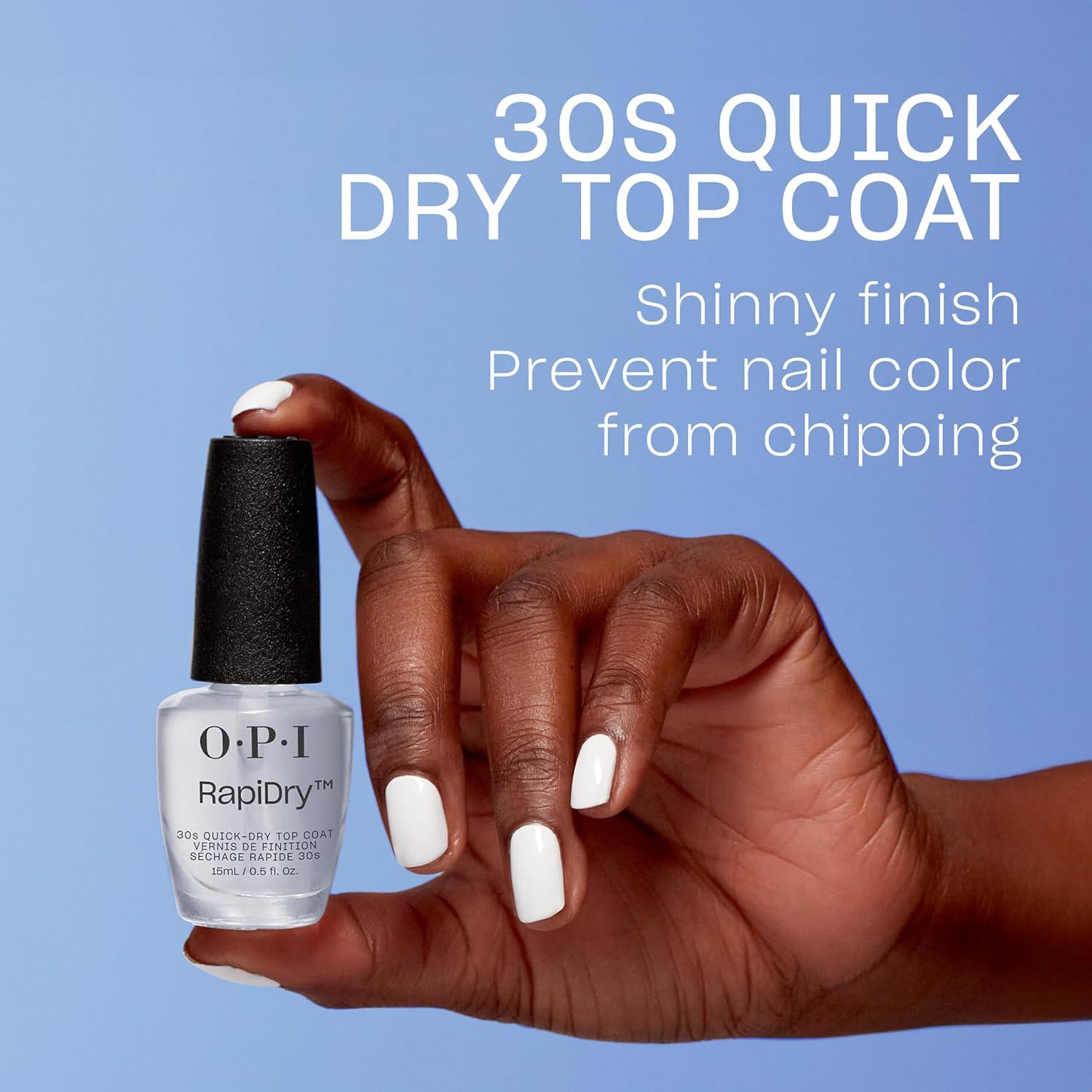 OPI Nail Lacquer Top Coat Fast Drying Chip Resistant Clear Nail