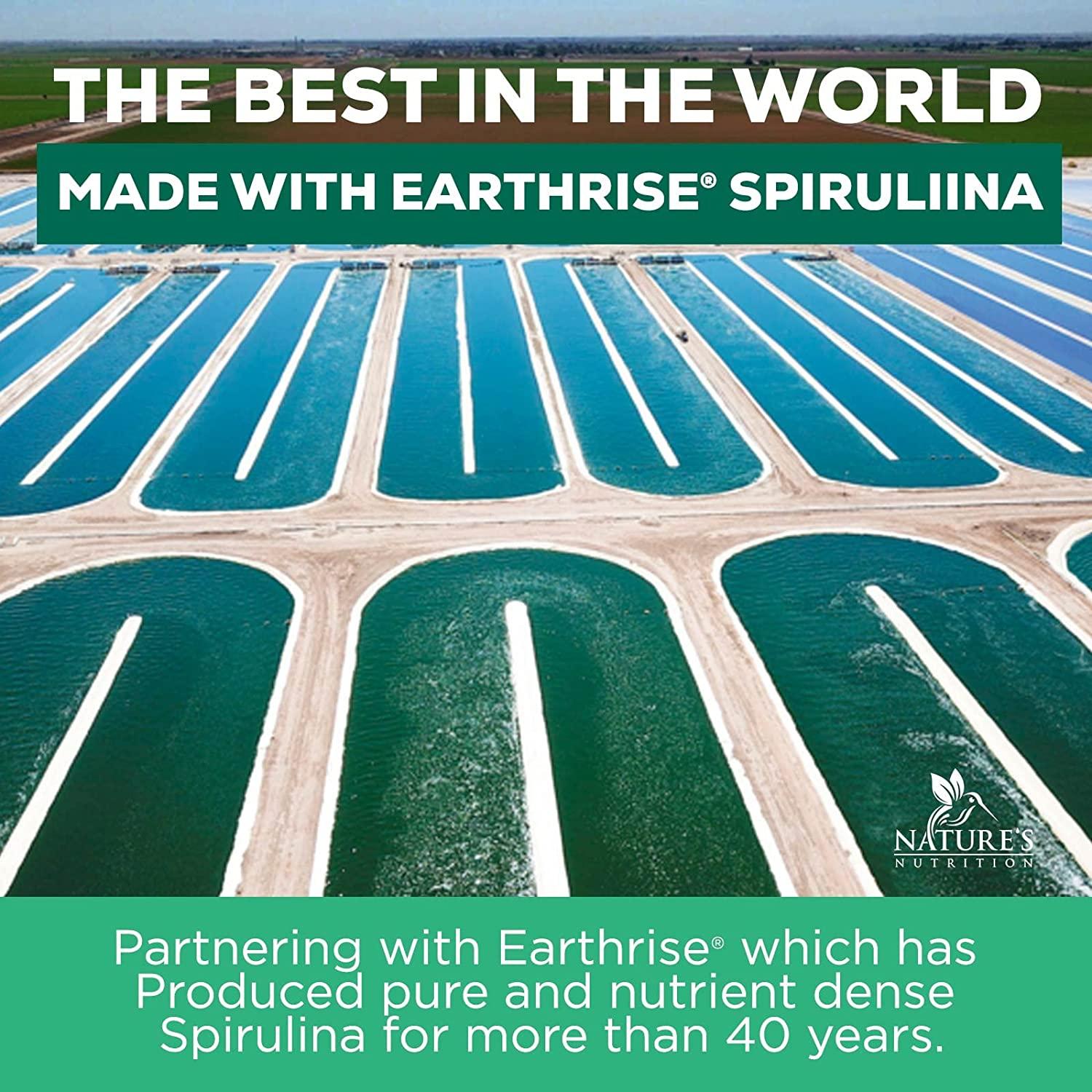 Spirulina Capsules 1500mg Premuim, Natural Spirulina from Blue Green