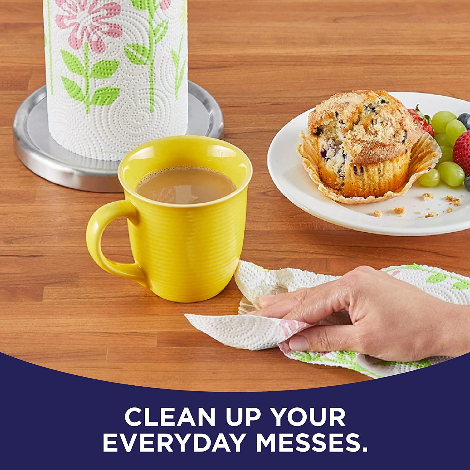 Sparkle PickASize Spirited Prints Paper Towels, 6 Double Rolls 12