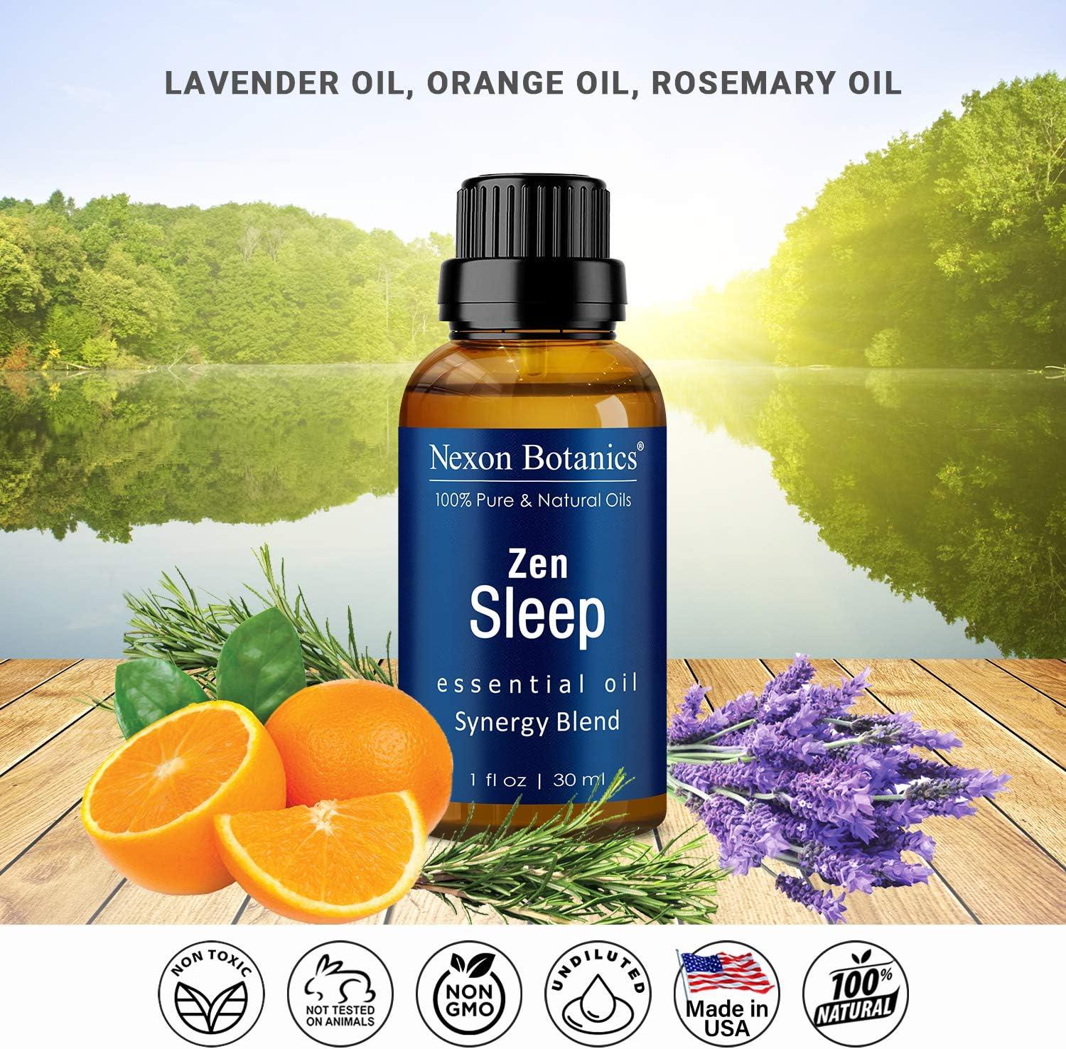 Zen Sleep Essential Oil Blend for Diffuser 30ml - Rosemary, Lavender Based  Sleep Oil for Relaxing, Good Night Sleeping - Calming Essential Oils for  Humidifiers - Sweet Dreams Oil - Nexon Botanics