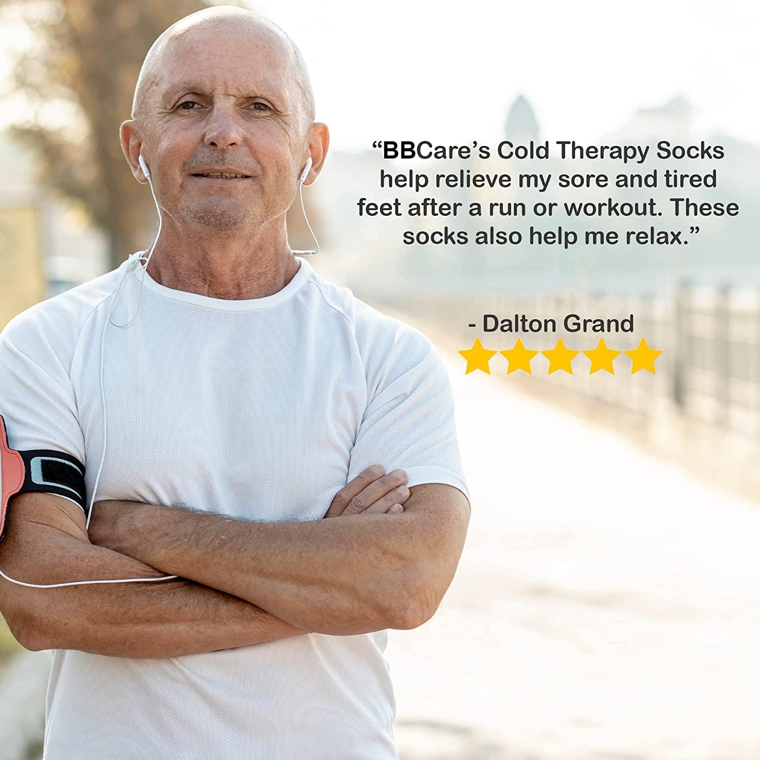 Premium Cold Therapy Socks with Compression Straps Ice Pack for