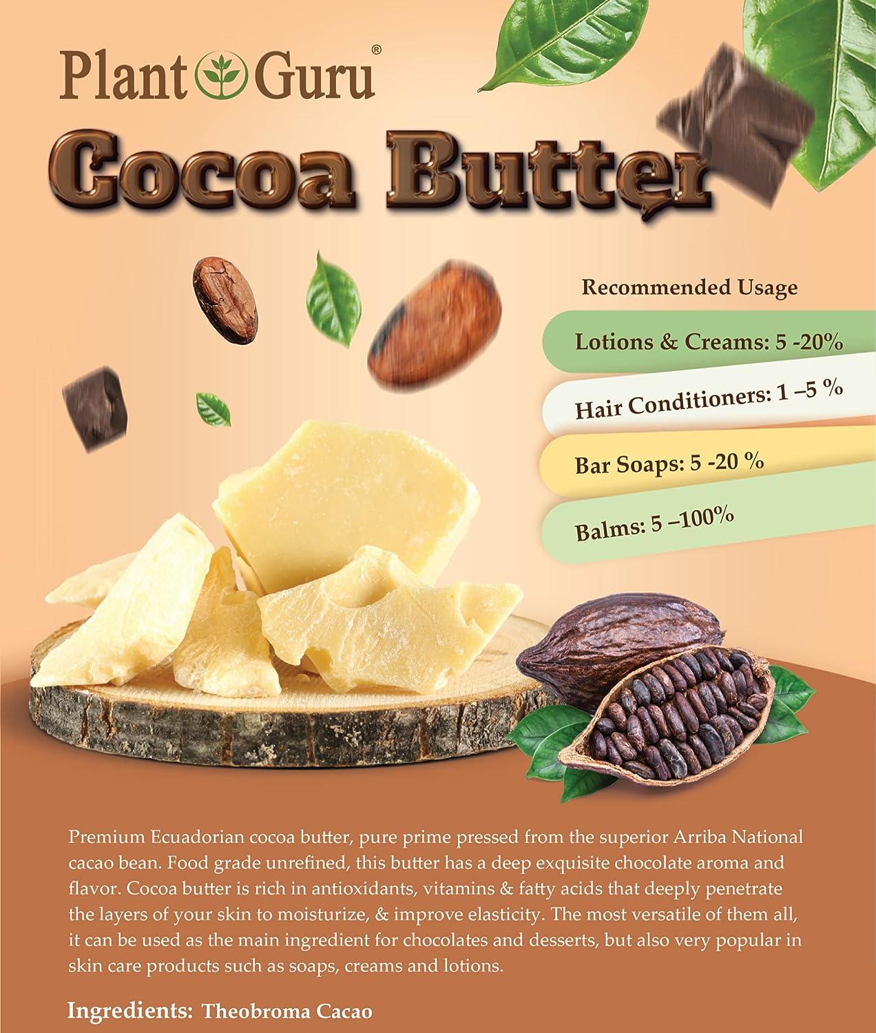 Raw Cocoa Butter Pure Unrefined Food Grade (Bag)