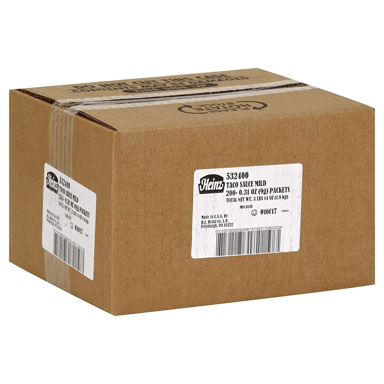 Heinz Mild Taco Sauce 200 Count Authentic Flavor for Tacos and More