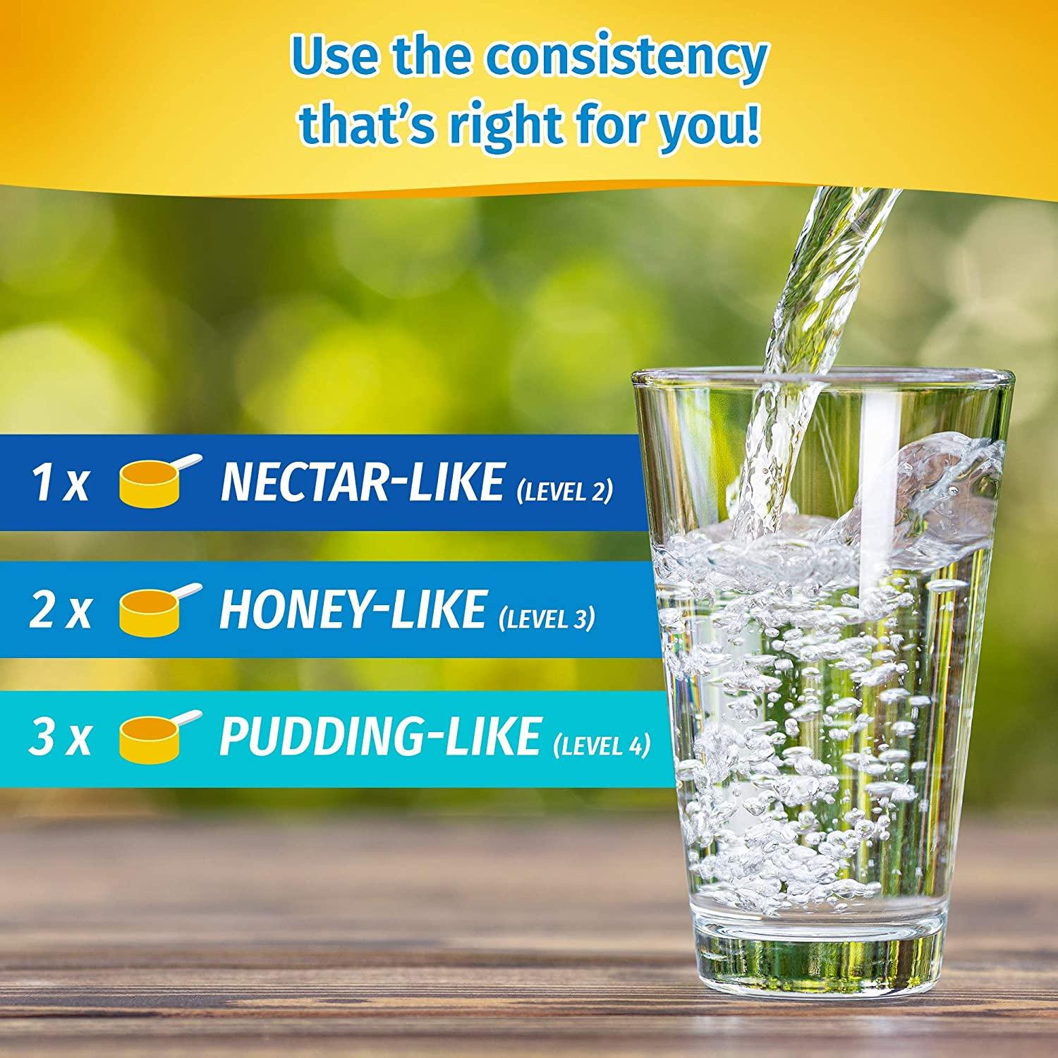 Clear DysphagiAide Thickener Powder Instant Thickener for Liquids and